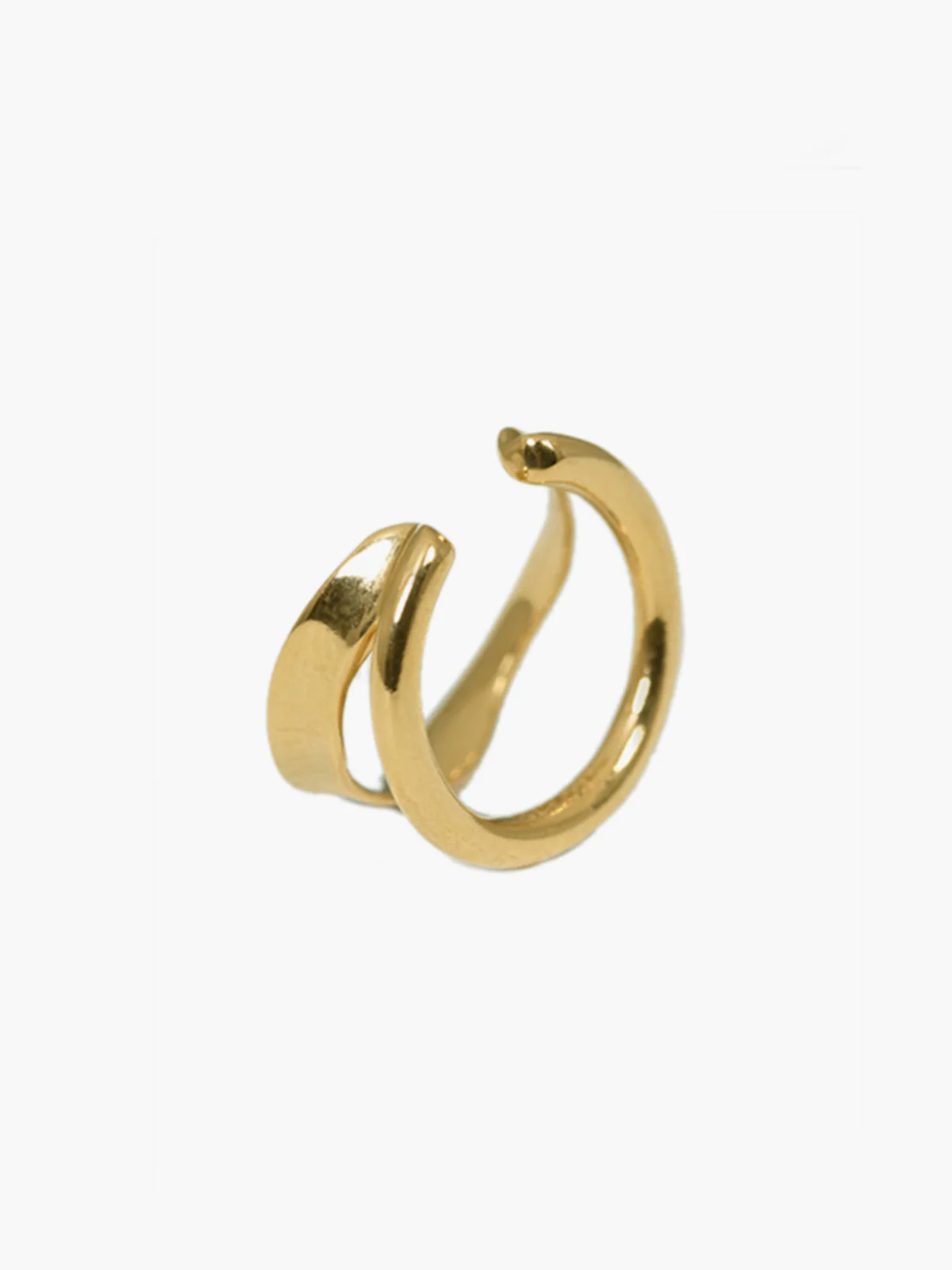 1pc Irregular Double Layer Hoop Ear Clip - Image 3