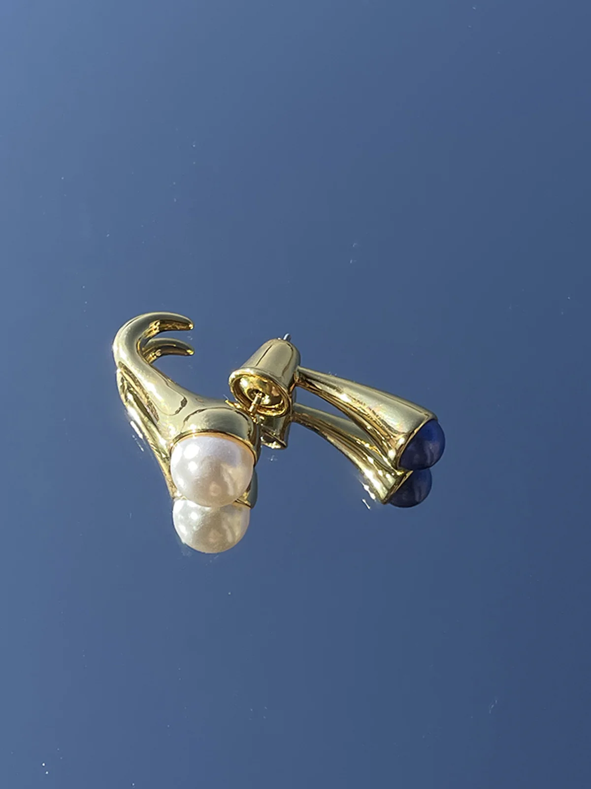 1pc Stacking Pearl Golden Earring - Image 2