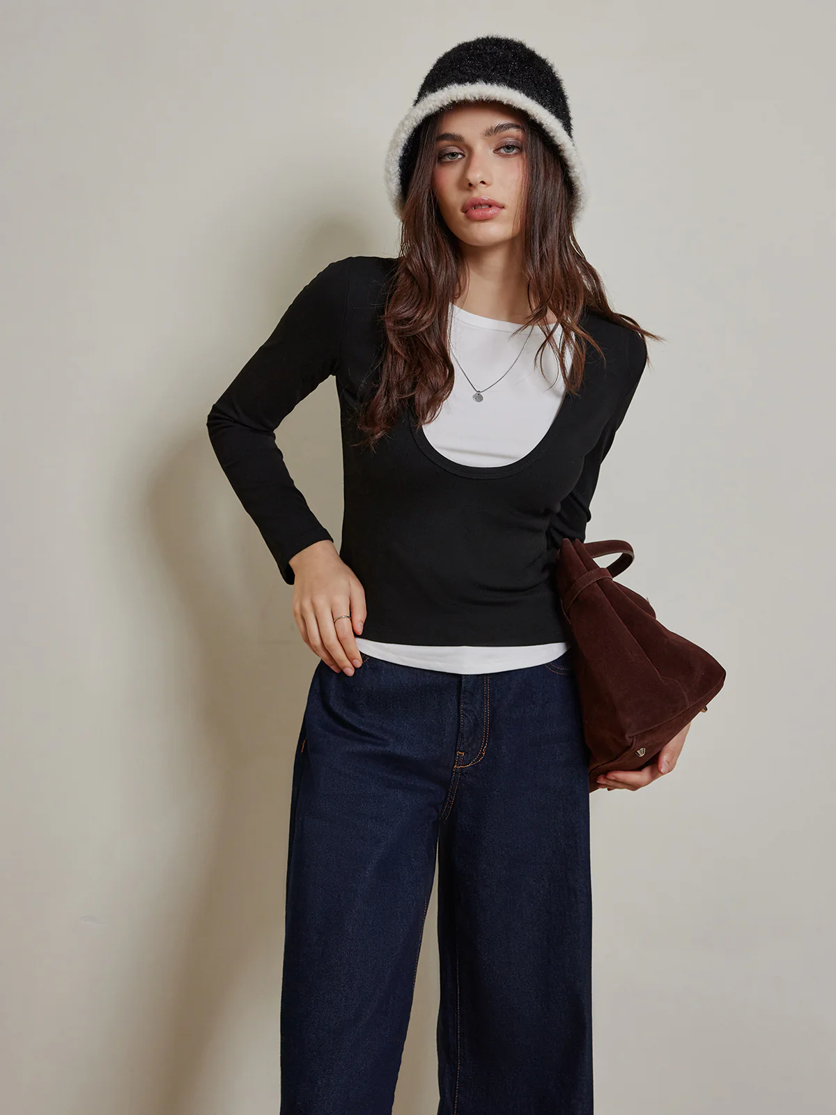 2 in 1 Color Block Jersey Top - Image 3
