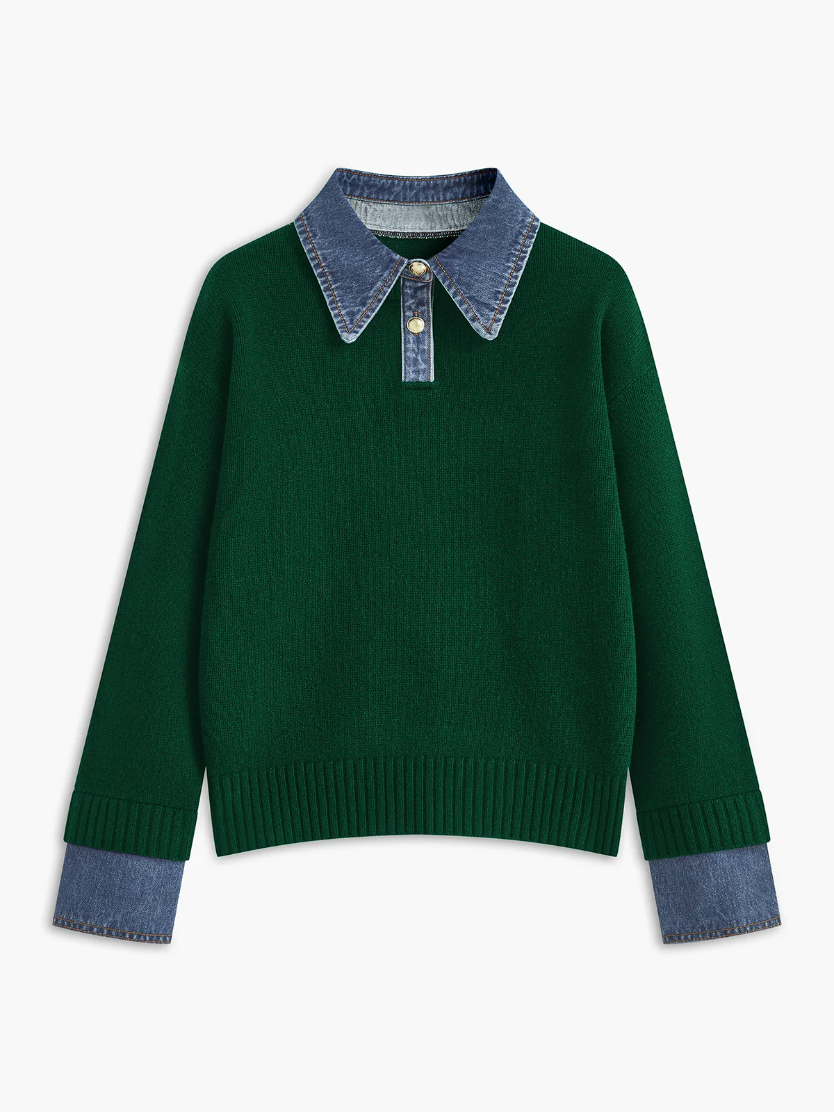 2 in 1 Panel Lapel Sweater - Image 12