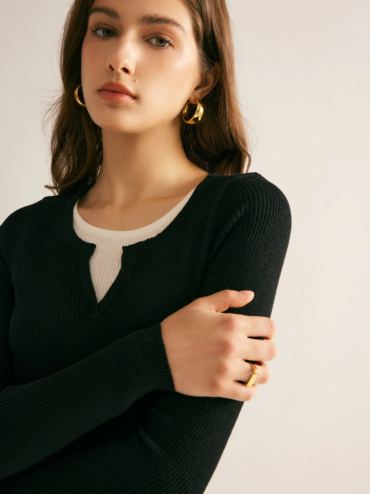 2 in 1 Slim Knit Top - Image 2