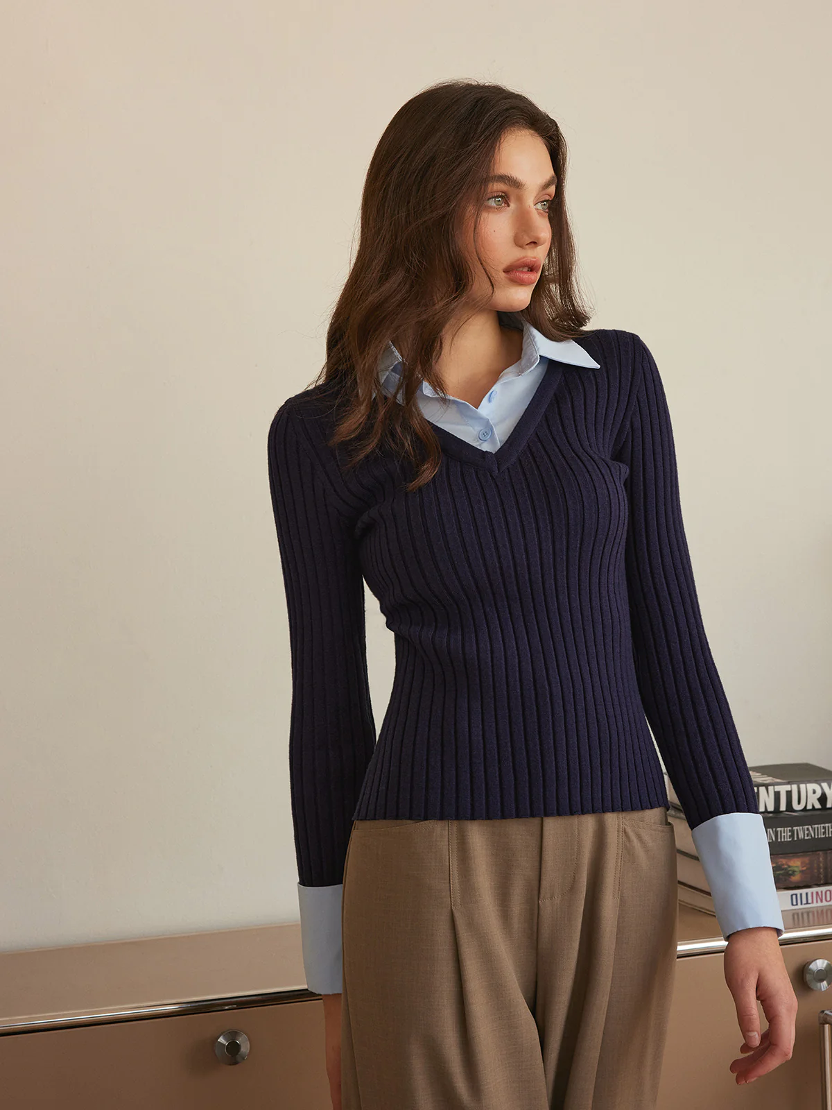 2 in 1 Slim Polo Sweater - Image 3