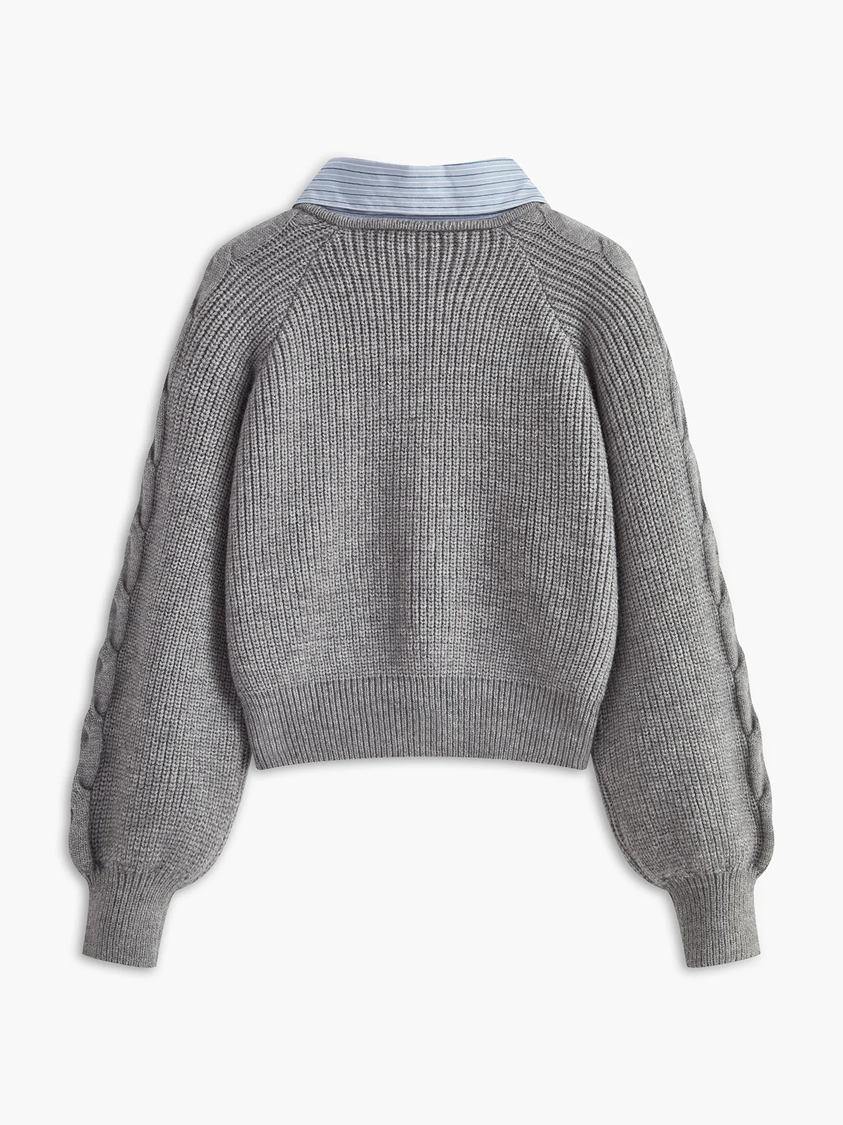 2 in 1 Twist Polo Sweater - Image 4