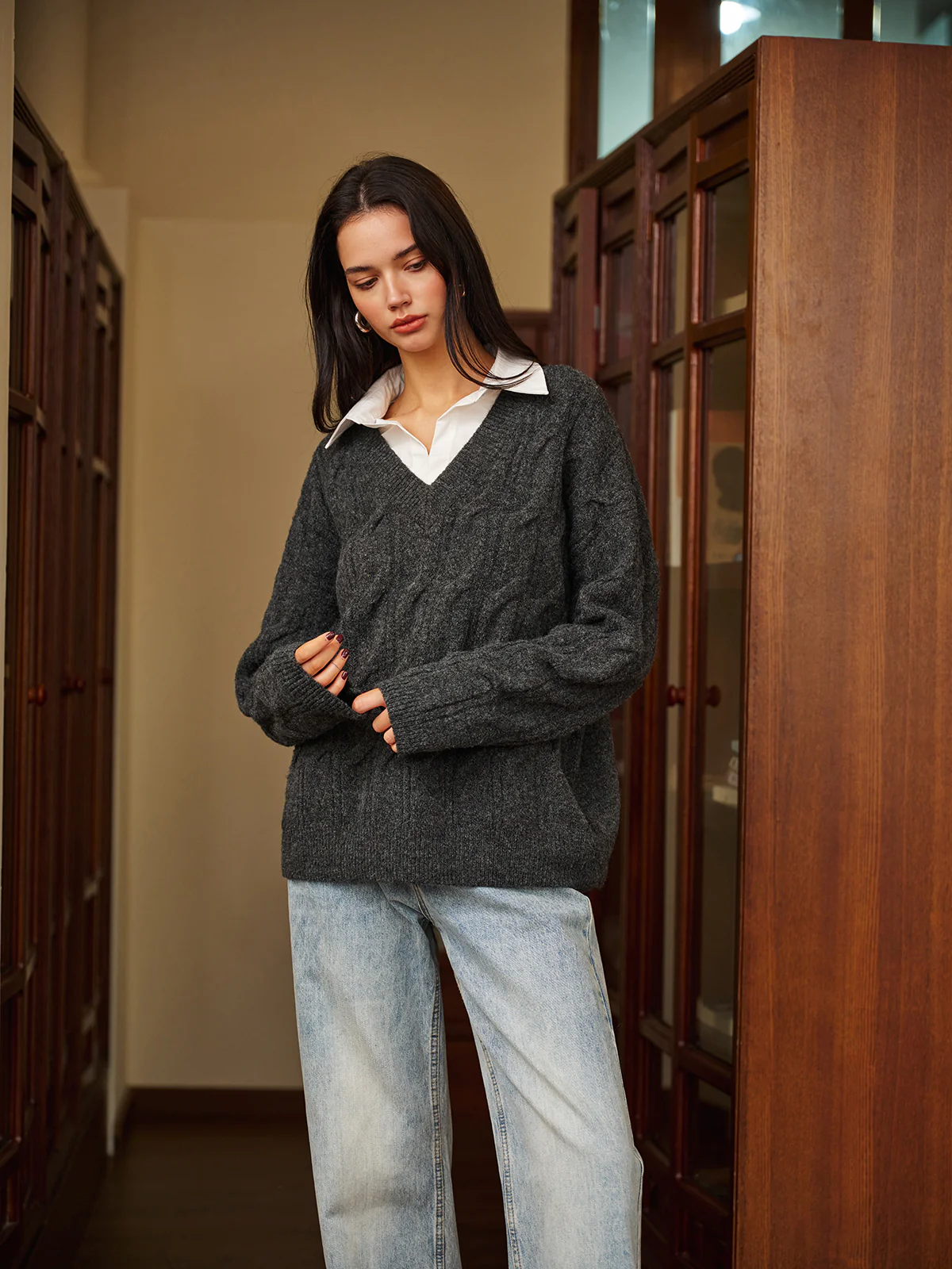 2 in 1 Twist Polo Sweater - Image 4