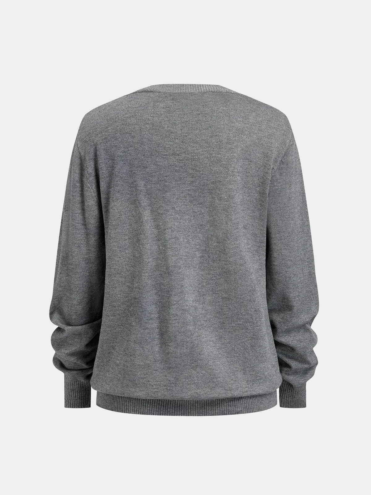 2 in 1 Wool-Blend Loose Sweater - Image 2