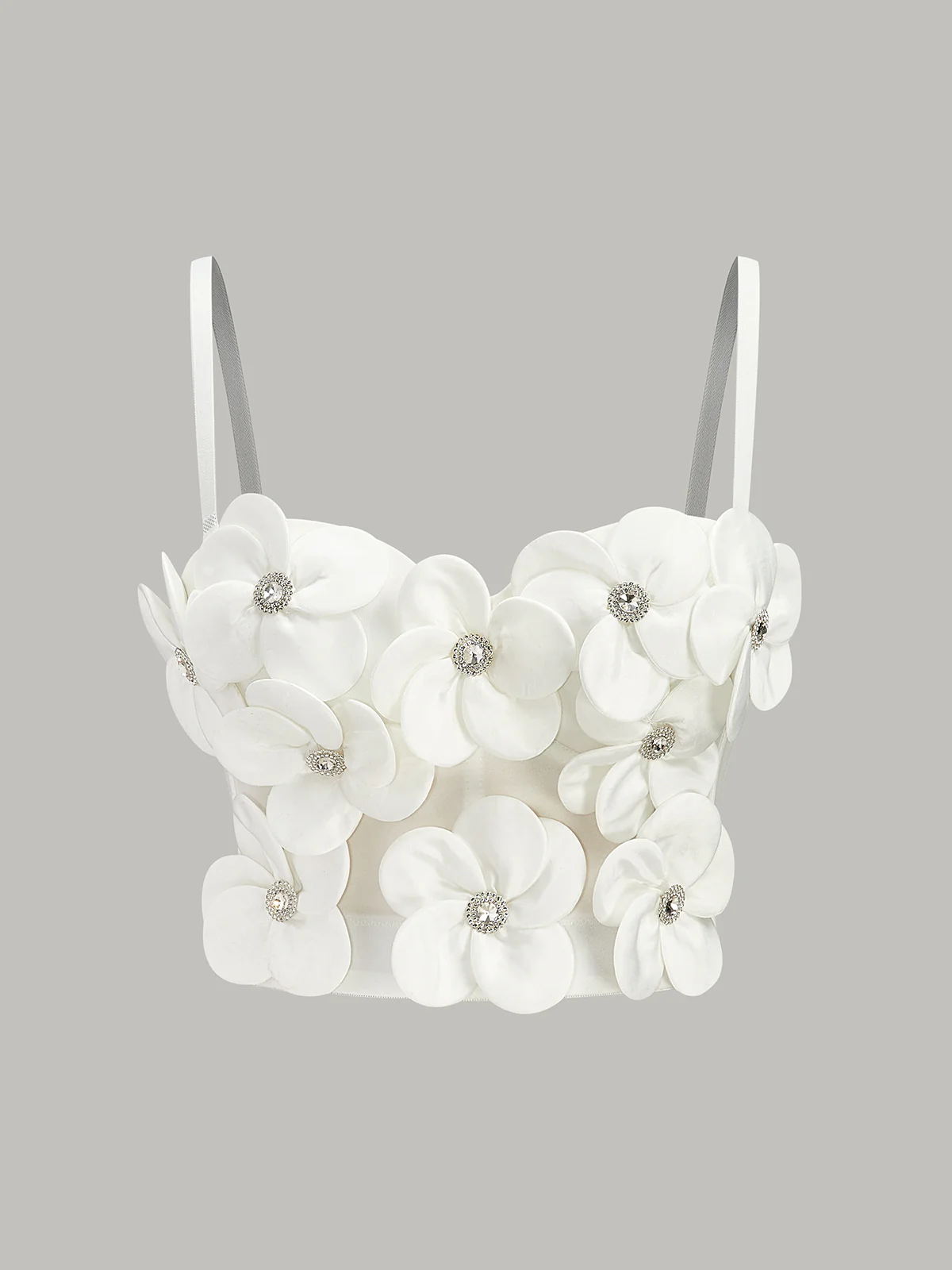 3D Floral Embellished Corset
