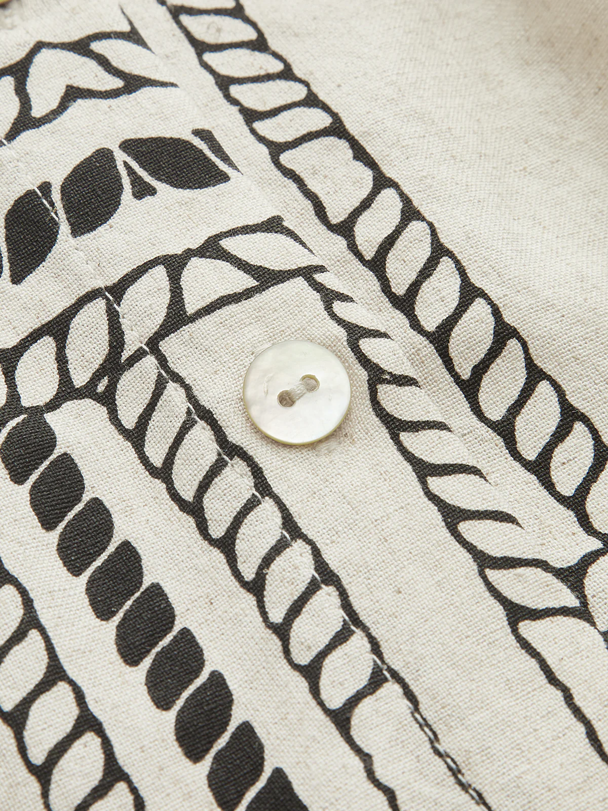 Abstract-Print Wrap-Tie Long-Sleeve Shirt - Image 3