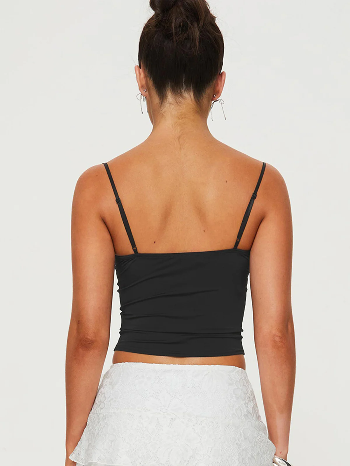 Adjustable Strap Tiny Bow Decor Cami Top - Image 4