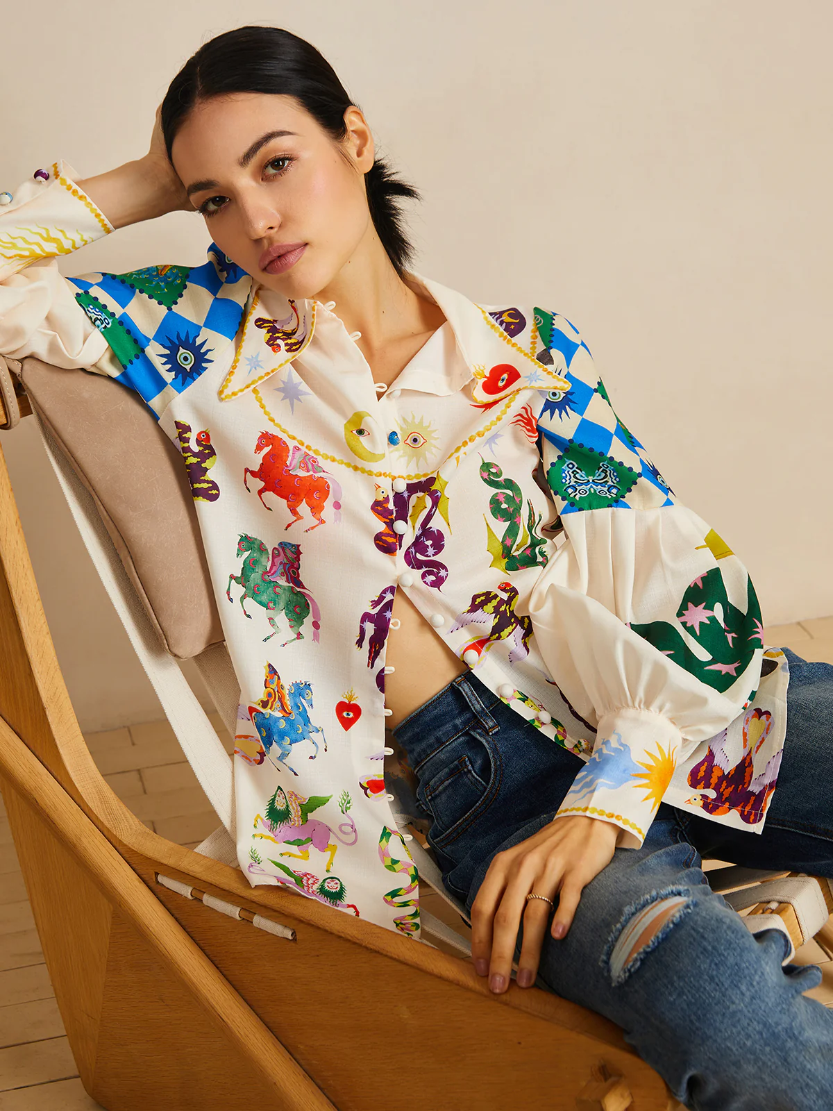 All Over Print Long Sleeve Shirt - Image 3