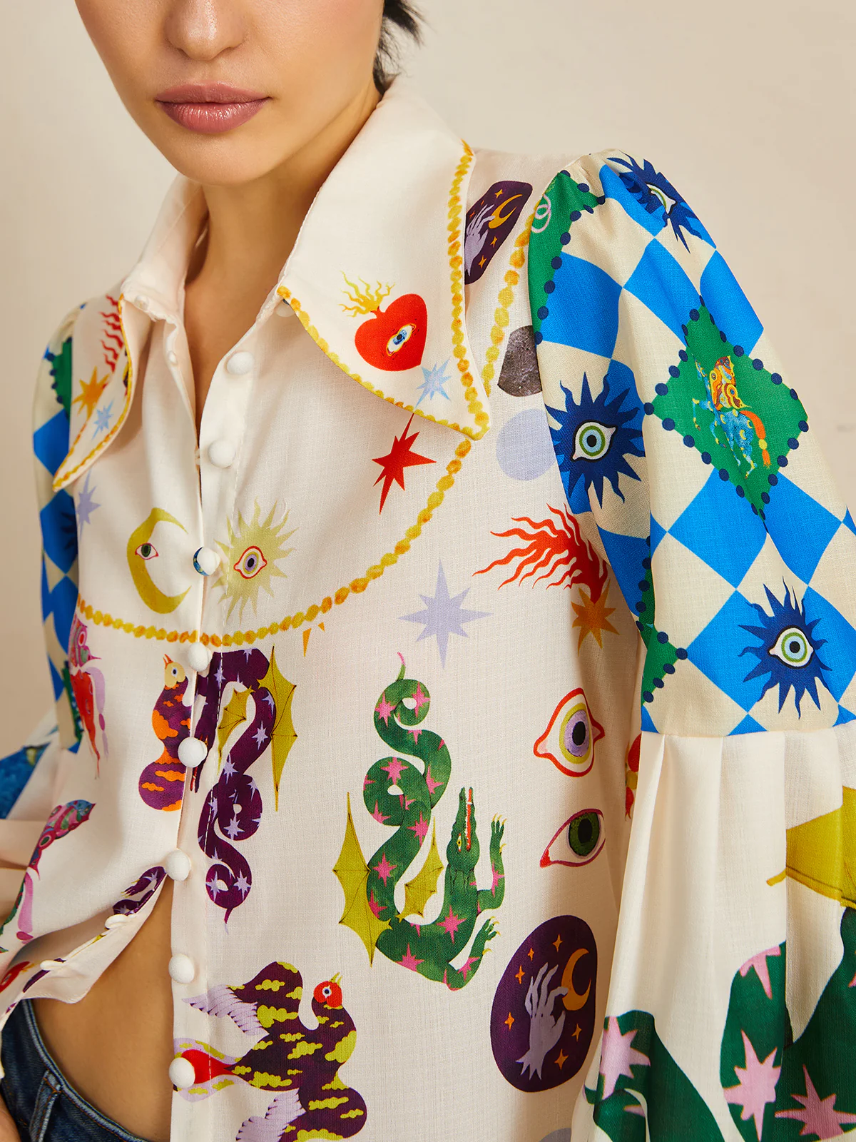 All Over Print Long Sleeve Shirt - Image 4