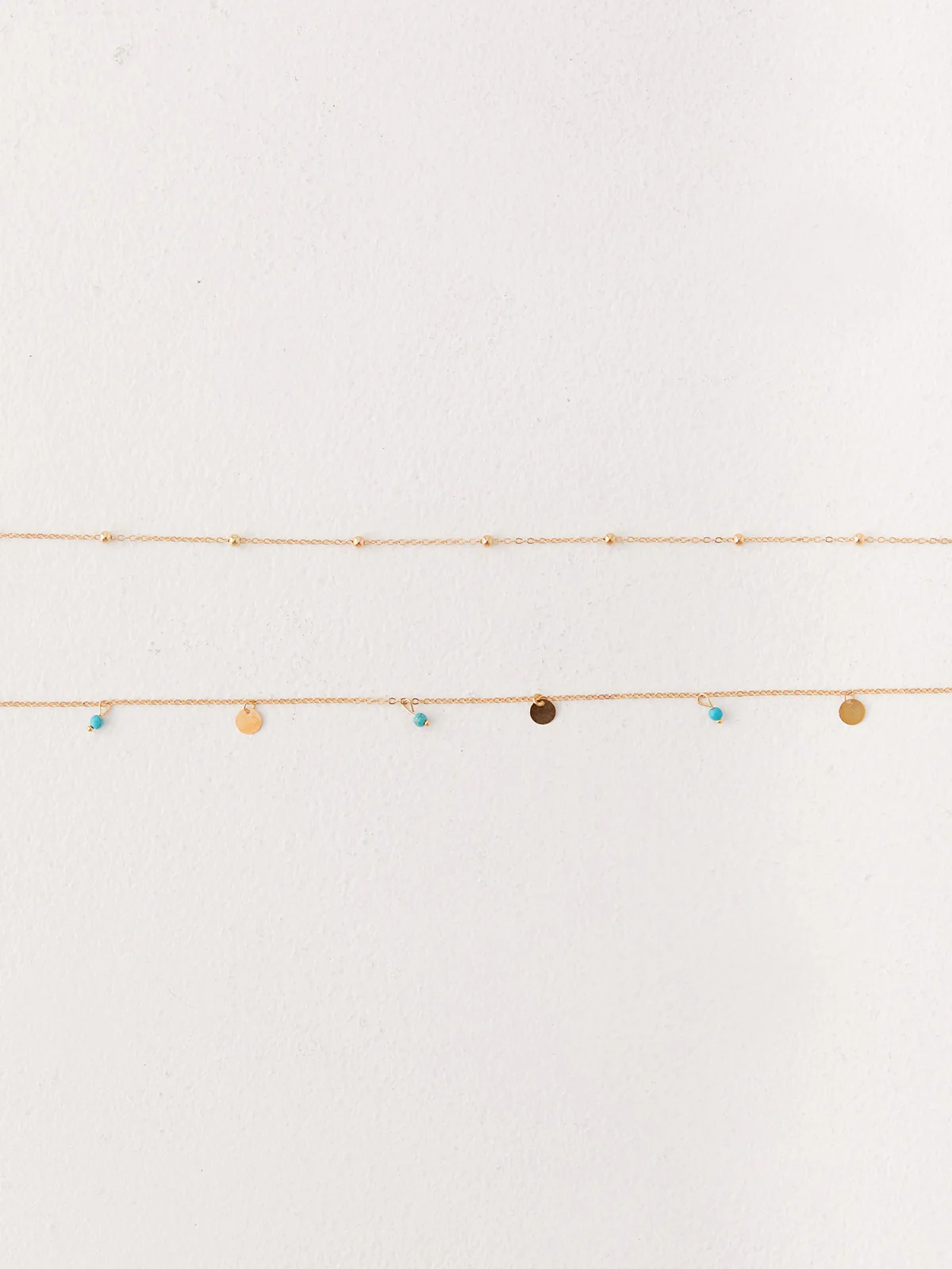 Alloy Colorful Beaded Double Layer Belt - Image 3