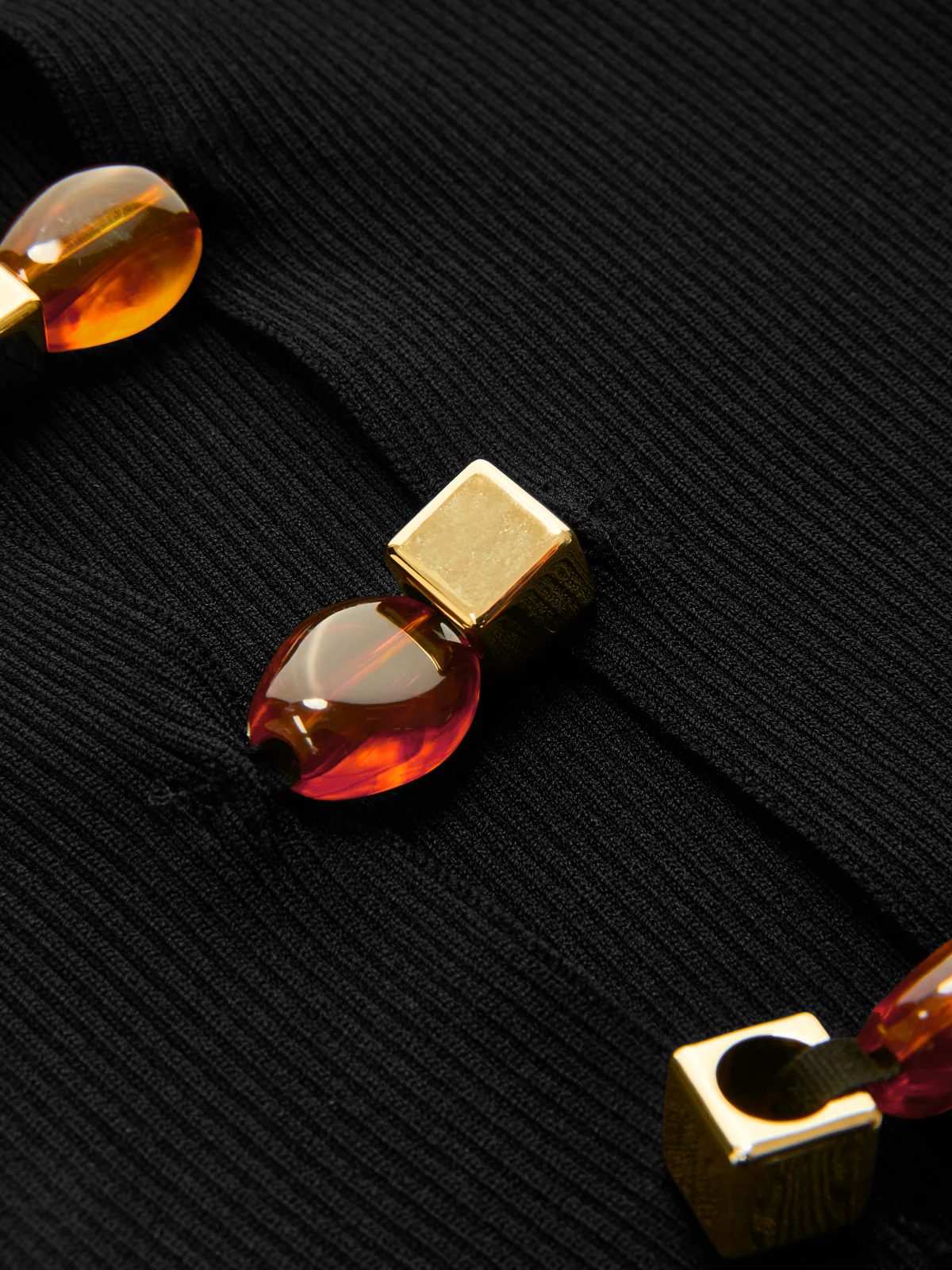 Amber Detail Cinched Waist Knit Top - Image 5
