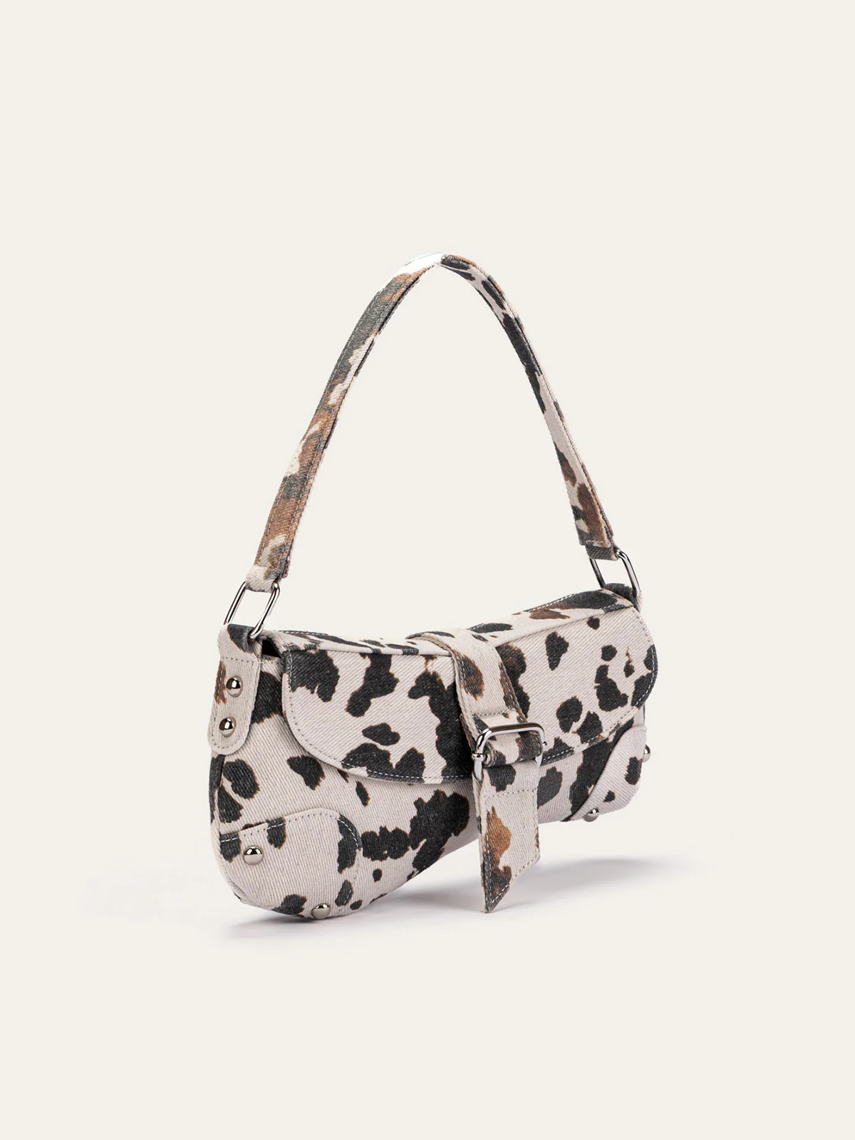 Animal Print Buckle Shoulder Bag - Image 2
