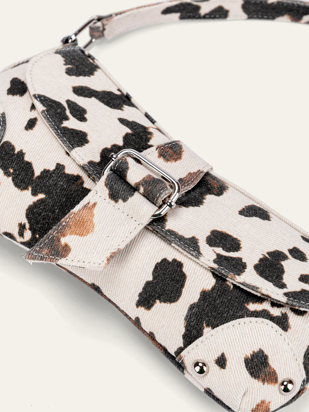 Animal Print Buckle Shoulder Bag - Image 3