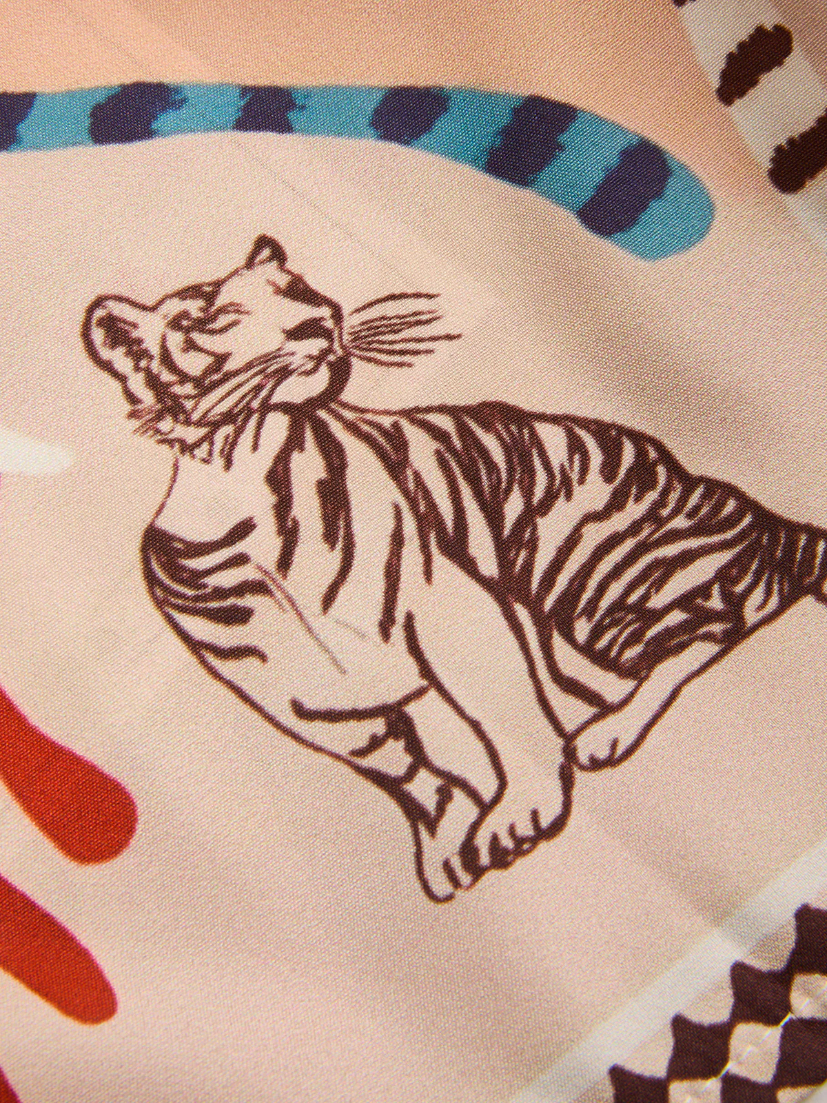 Animal Print Tie-Waist Wrap Skort - Image 4
