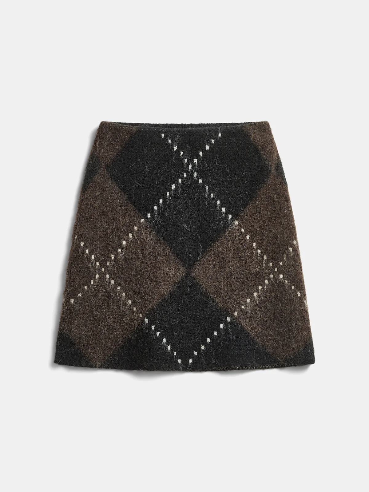 Argyle Wool-Blend Sweater & Mini Skirt Set - Image 8