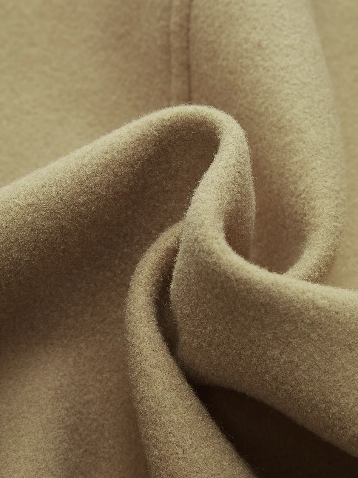 Asymmertrical Button Down Wool-blend Coat - Image 3