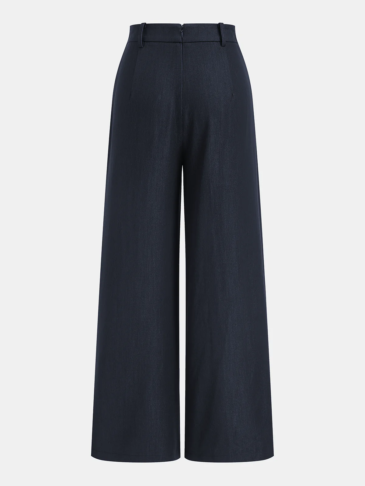 Asymmetric Buckle-Accented Wide-Leg Pants - Image 2