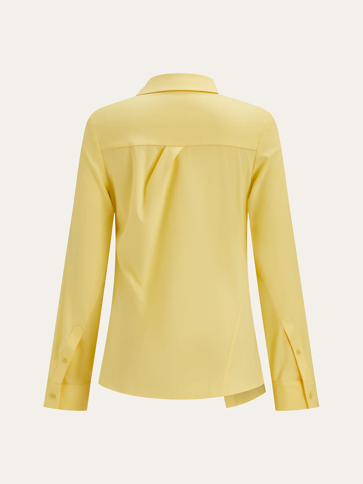 Asymmetric Collared Long Sleeve Shirt - Image 2
