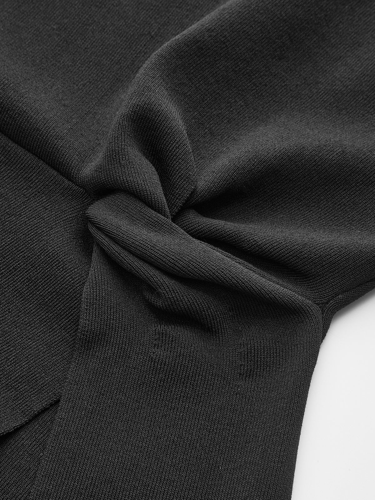 Asymmetric Hem Twist Detail Sleeveless Top - Image 2