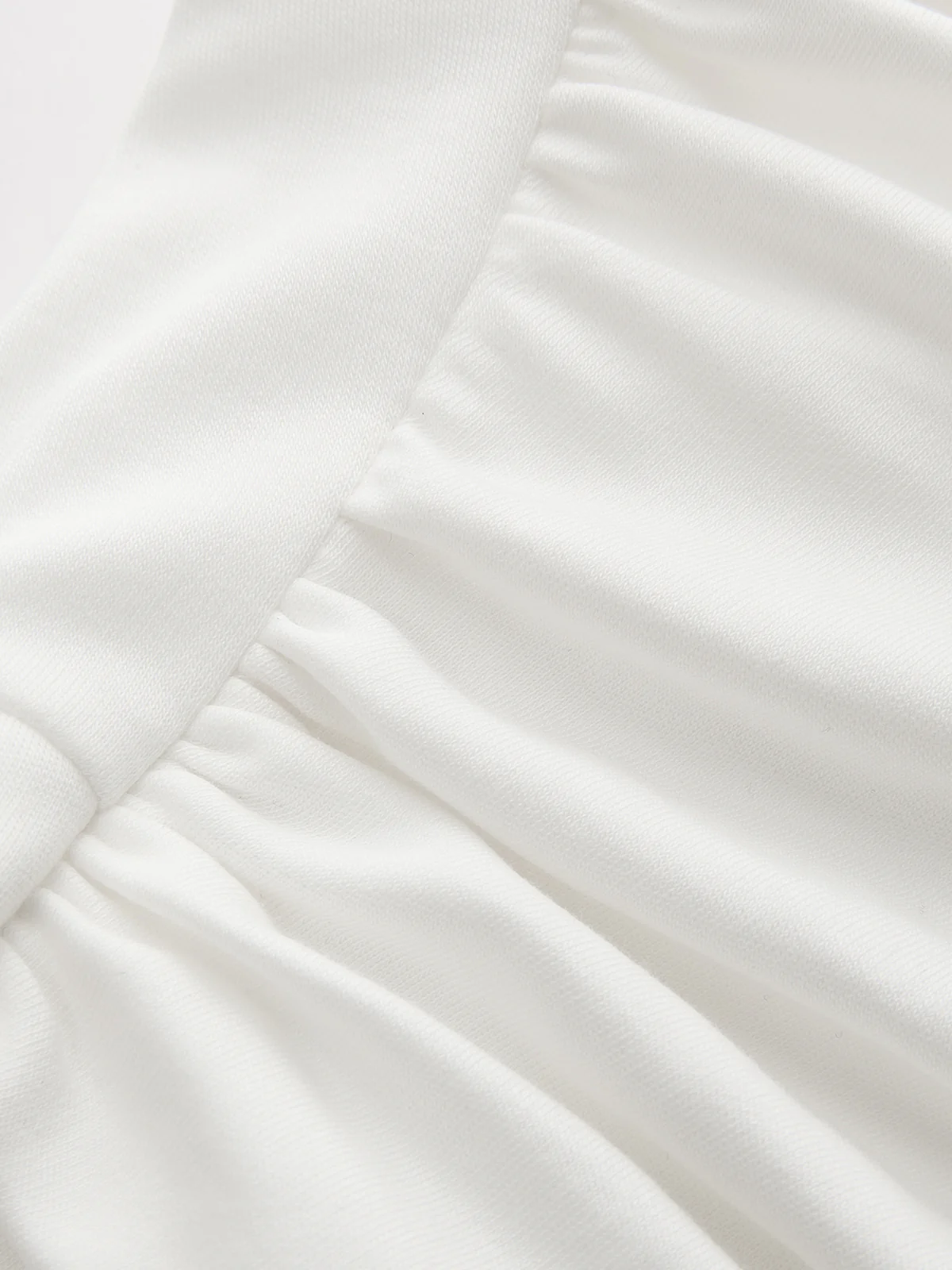 Asymmetric Neckline Ruched Blouse - Image 5