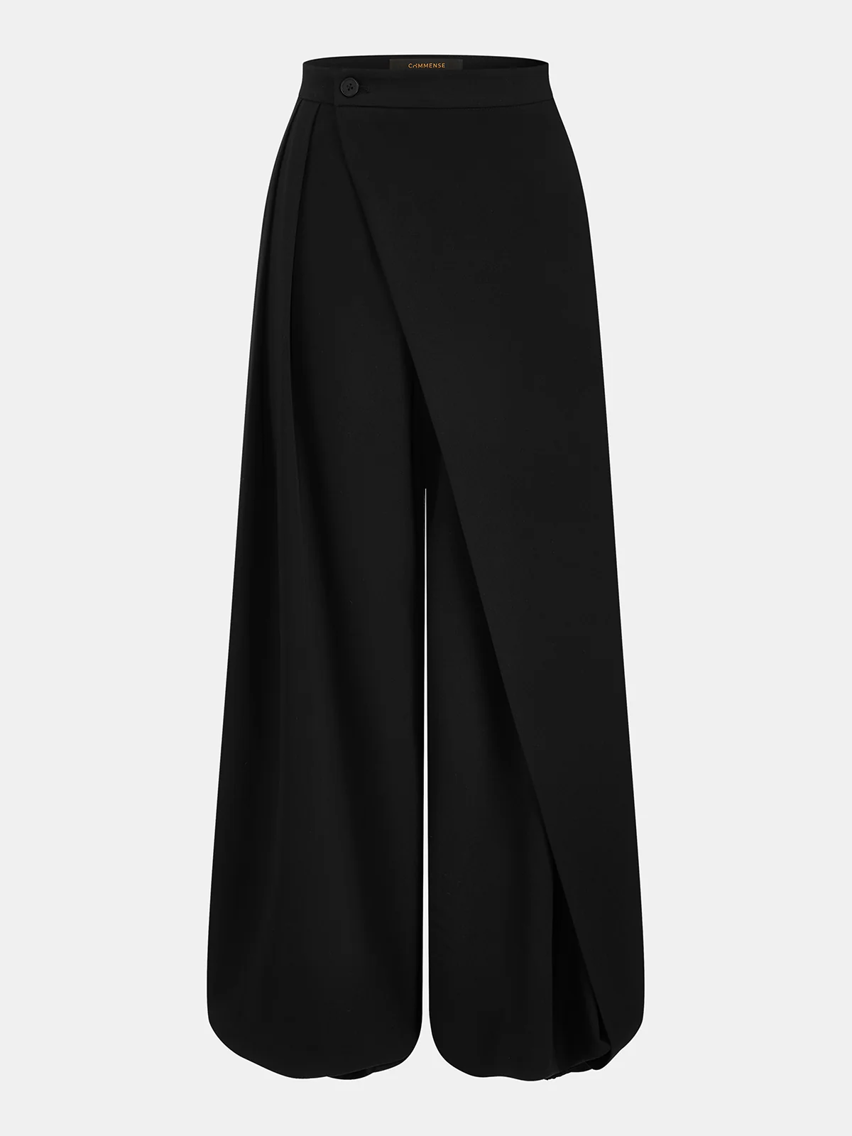 Asymmetric Overlay Wide Leg Pants - Image 8