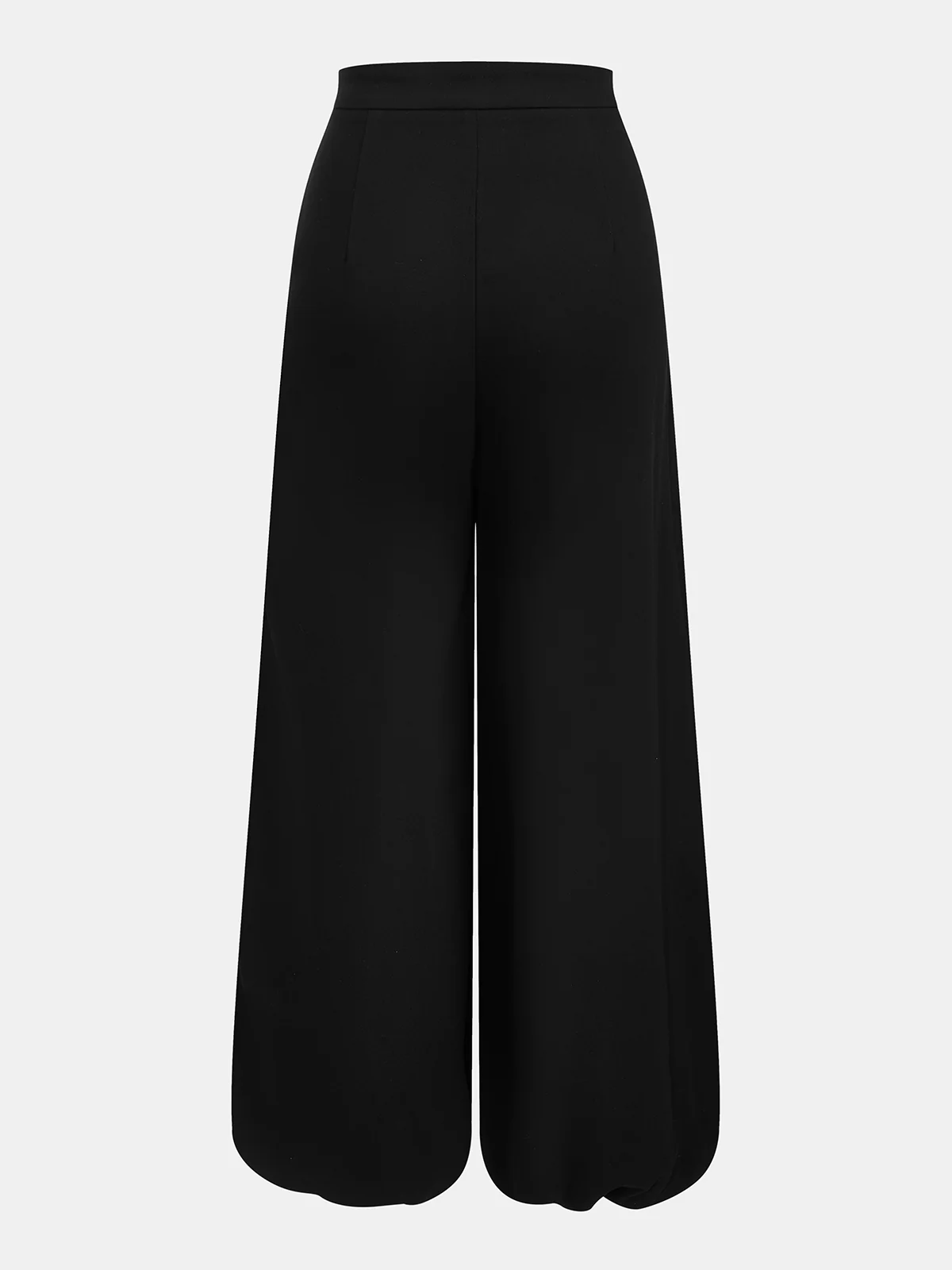 Asymmetric Overlay Wide Leg Pants - Image 9