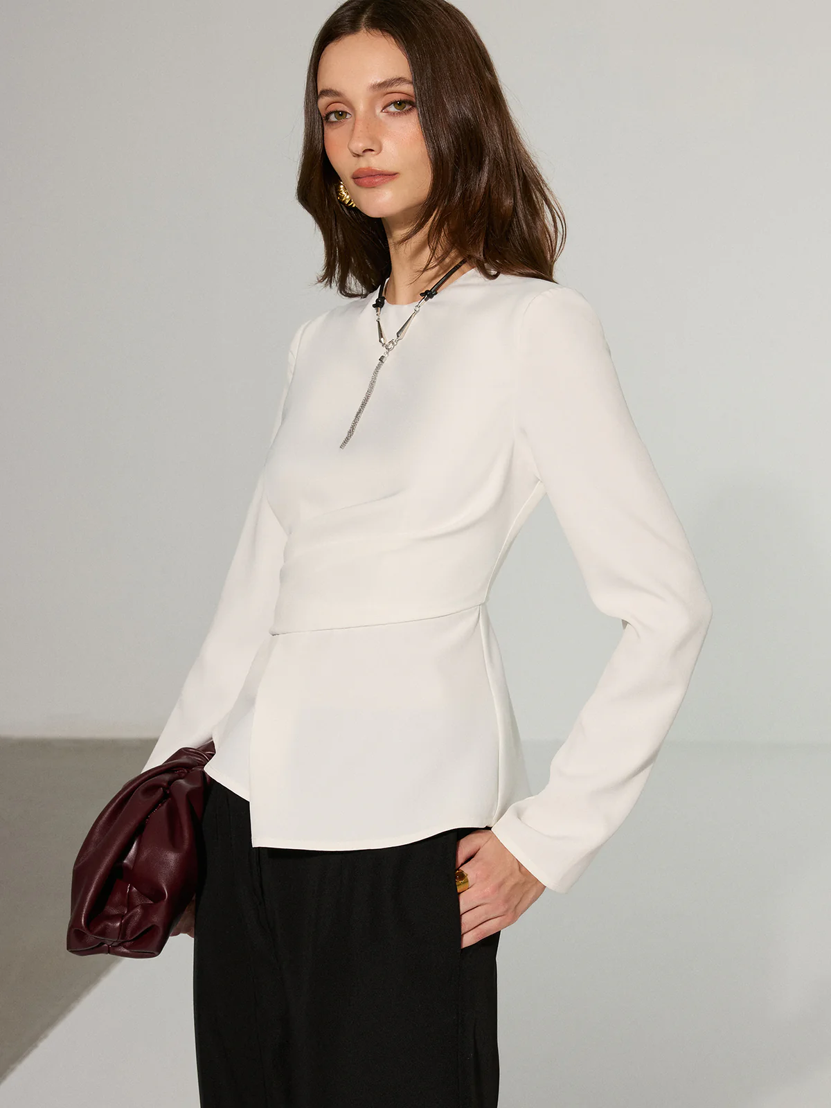 Asymmetric Peplum T-Shirt - Image 3