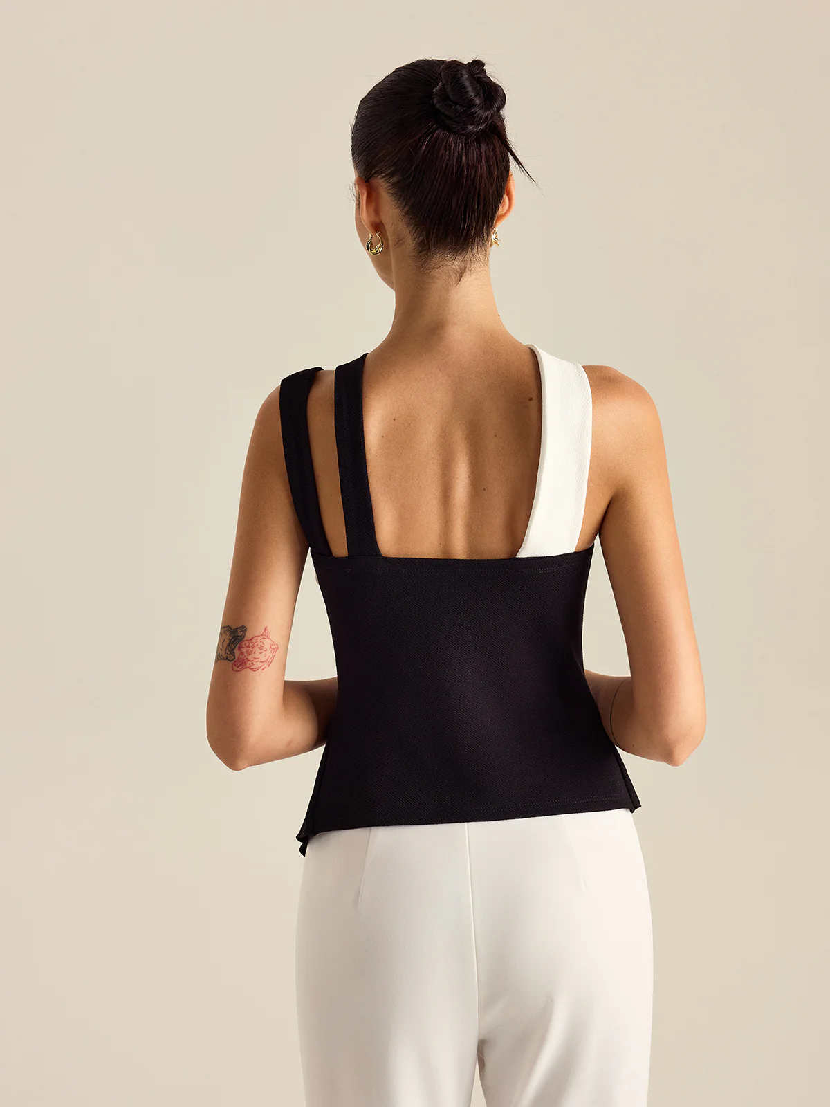 Asymmetric Peplum Top - Image 6