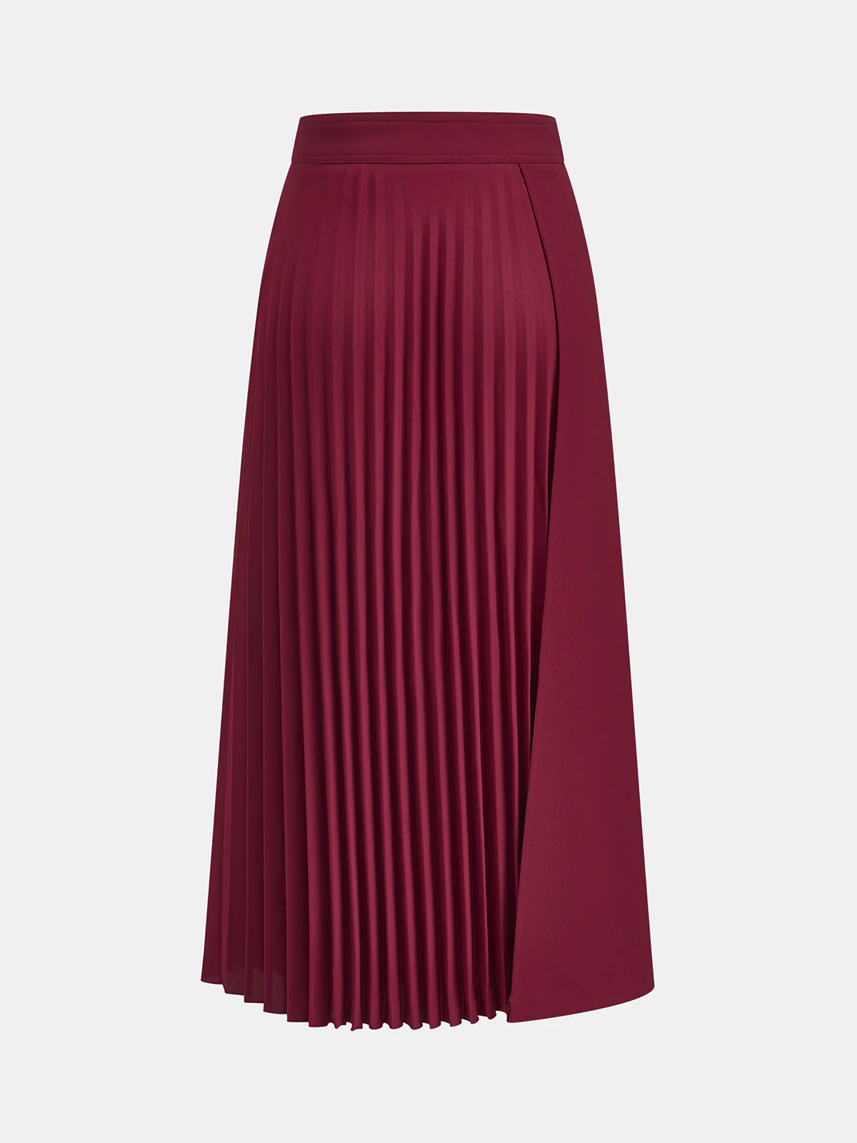 Asymmetric Pleated Maxi Skirt - Image 2