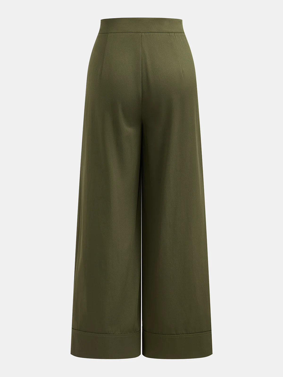 Asymmetric Pleated Wide Leg Pants - Image 2