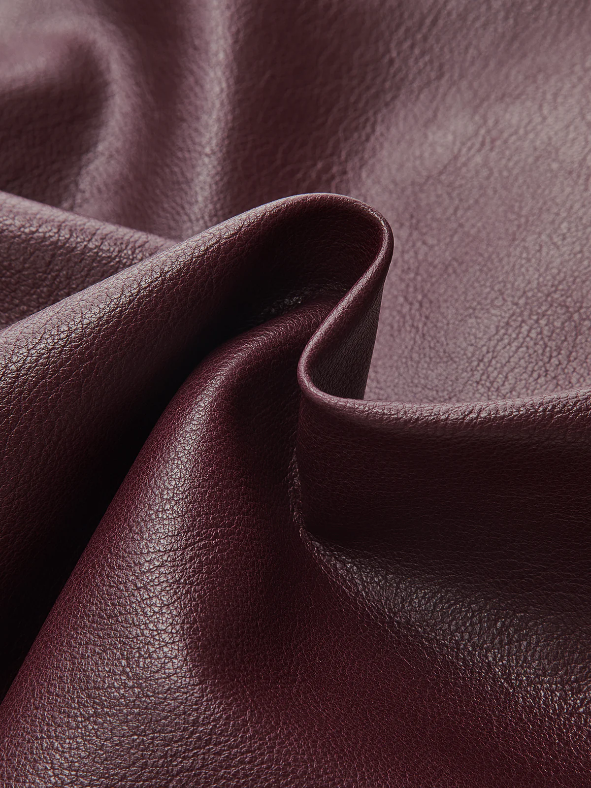 Asymmetric Ruched Faux Leather Mini Skirt - Image 3