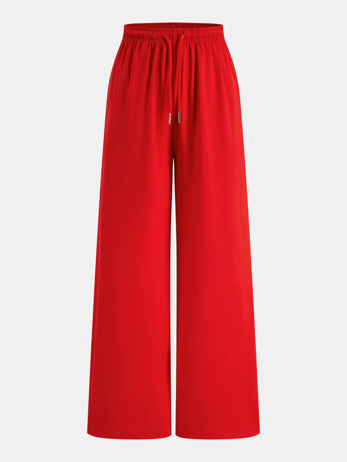 Asymmetric Ruched Top & Drawstring Pants Set - Image 4