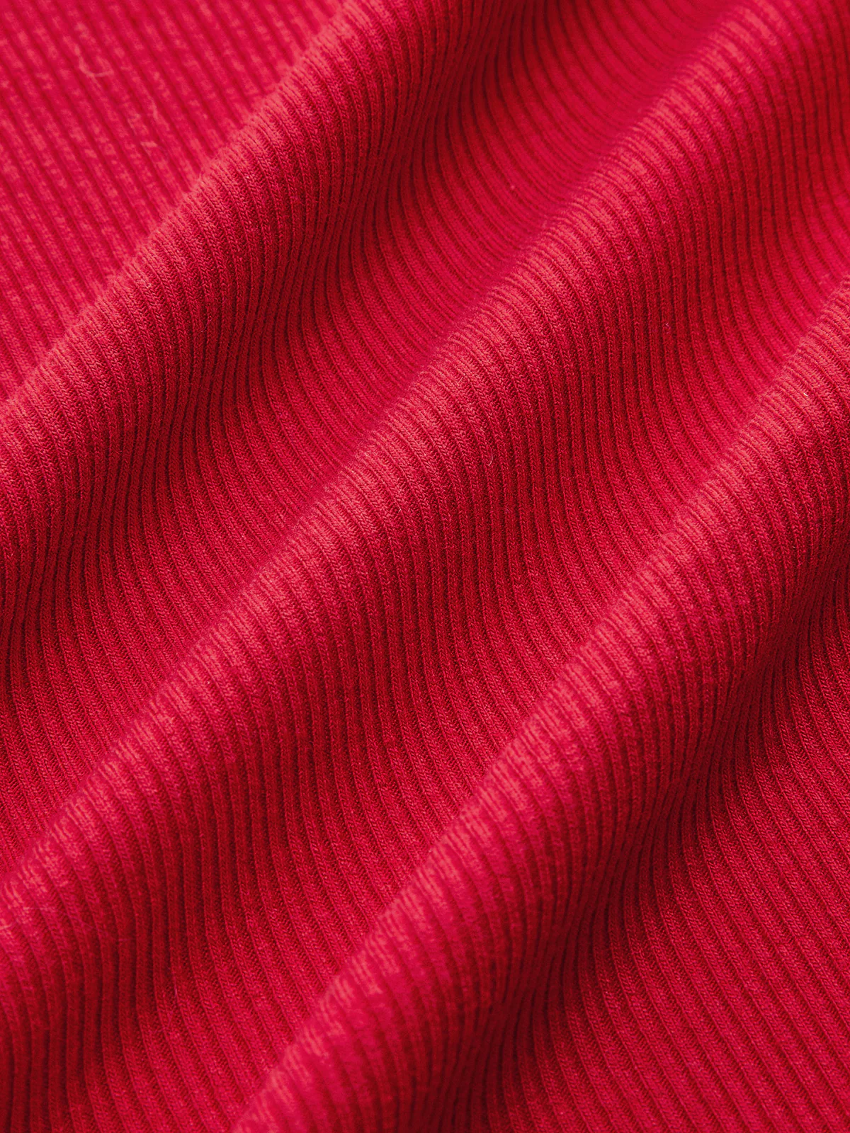 Asymmetric Seam Flared Sleeve Ribbed Knit Top - Image 3