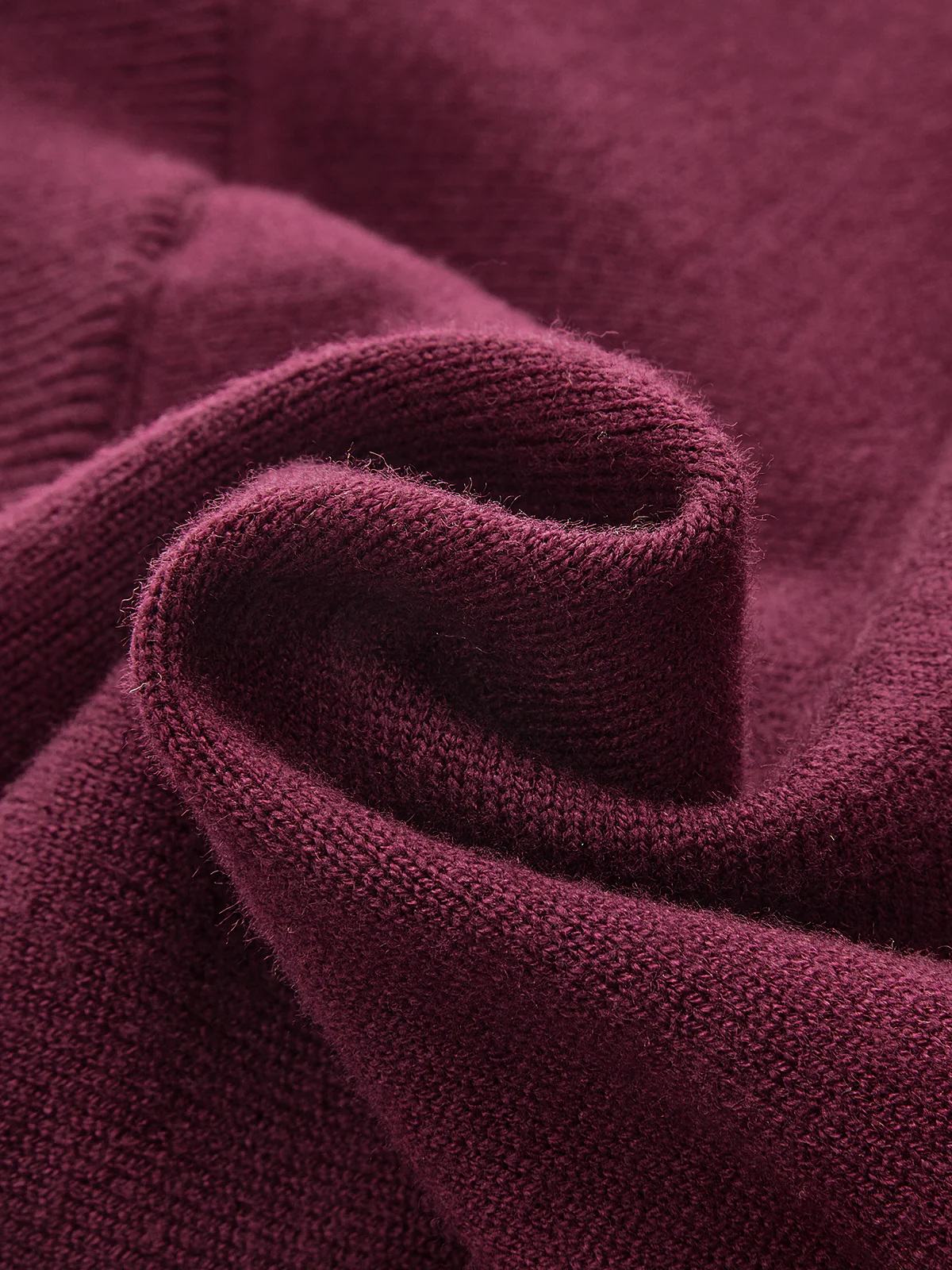 Asymmetric Turtleneck Knit Top with Safety Pin - Image 4