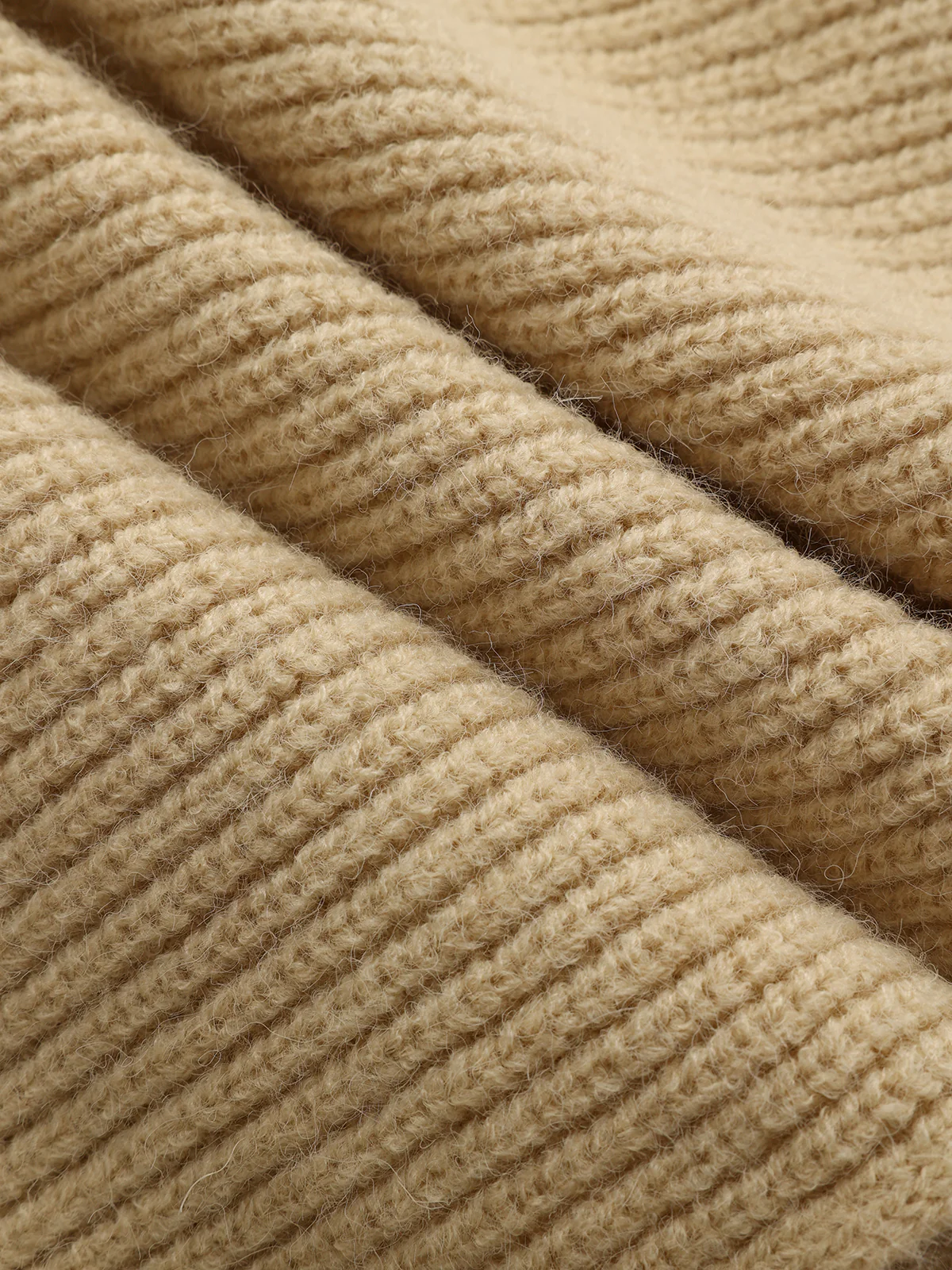 Asymmetric Wrap Knit Sweater - Image 3