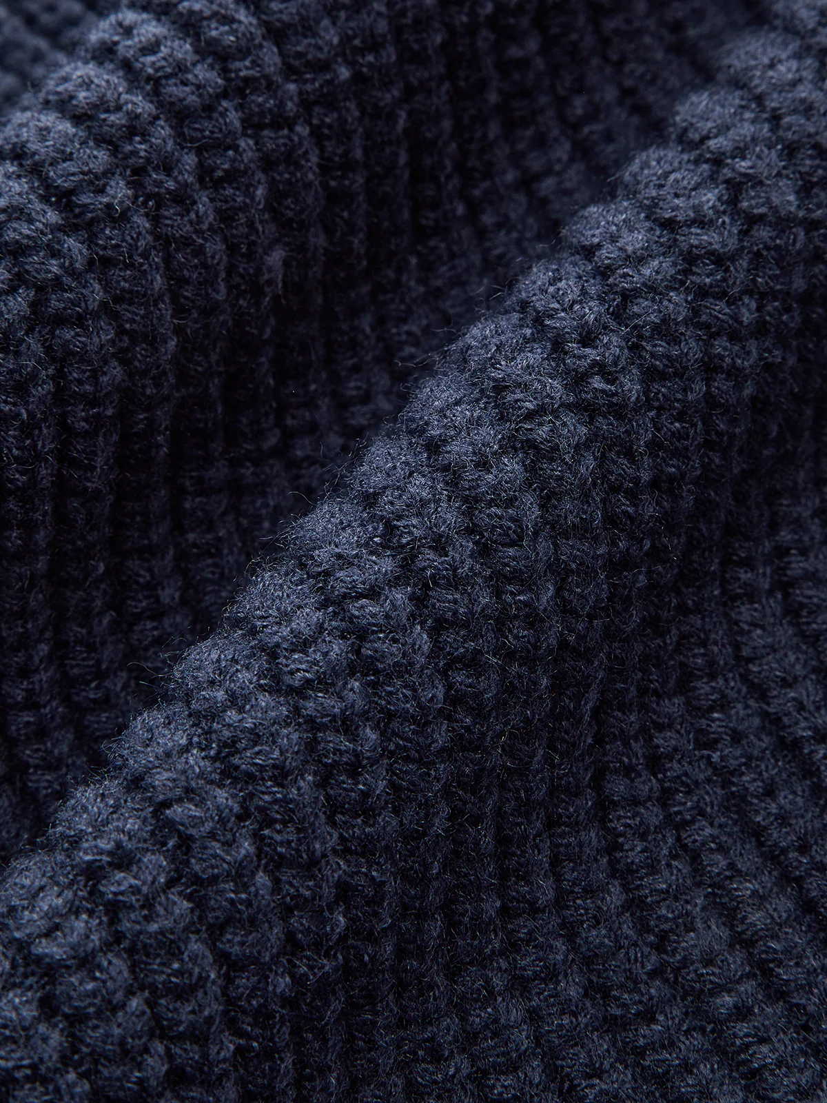 Asymmetric Zip Denim Panel Knit Cardigan - Image 4
