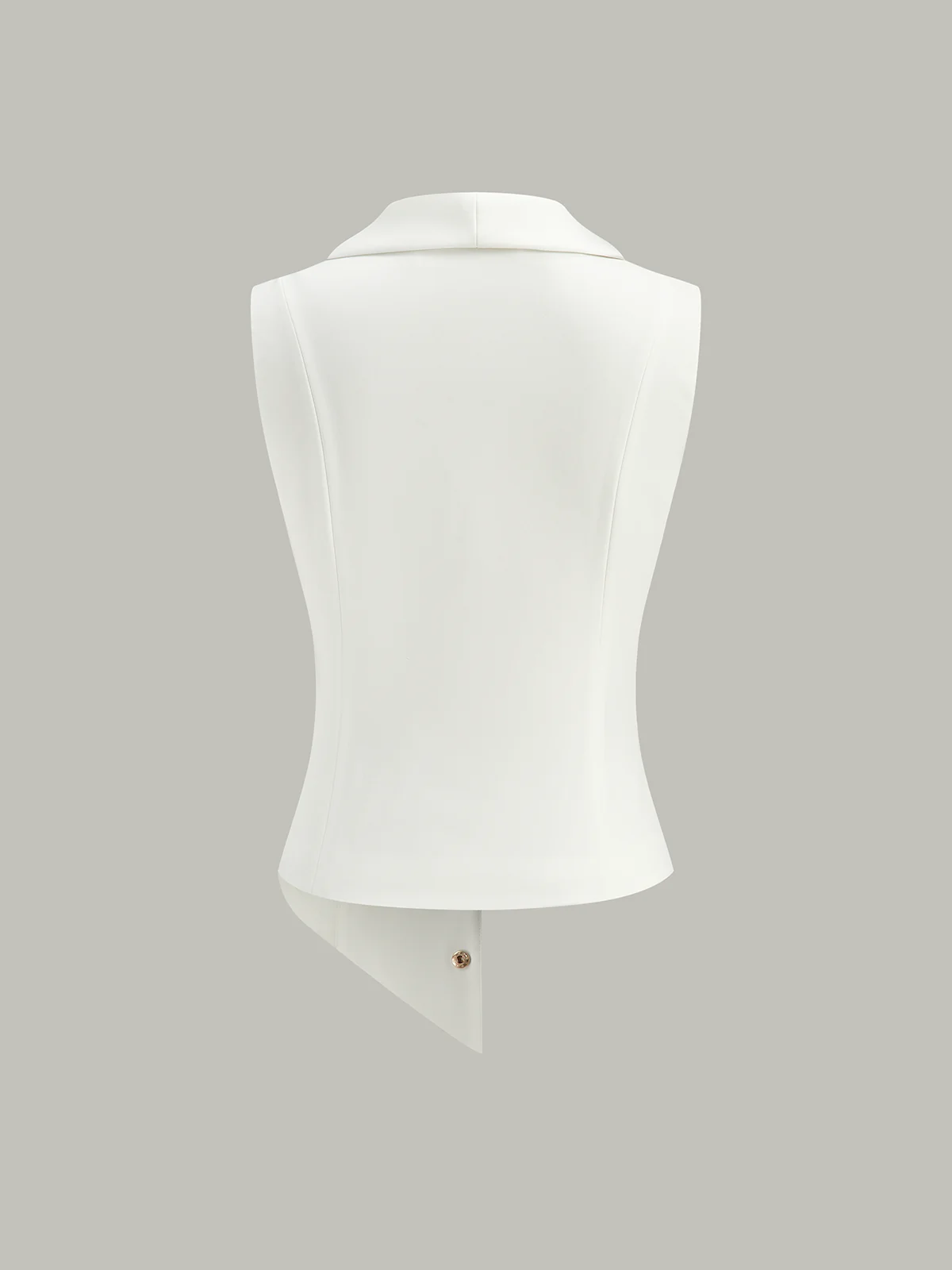 Asymmetrical Button-Front Vest - Image 2