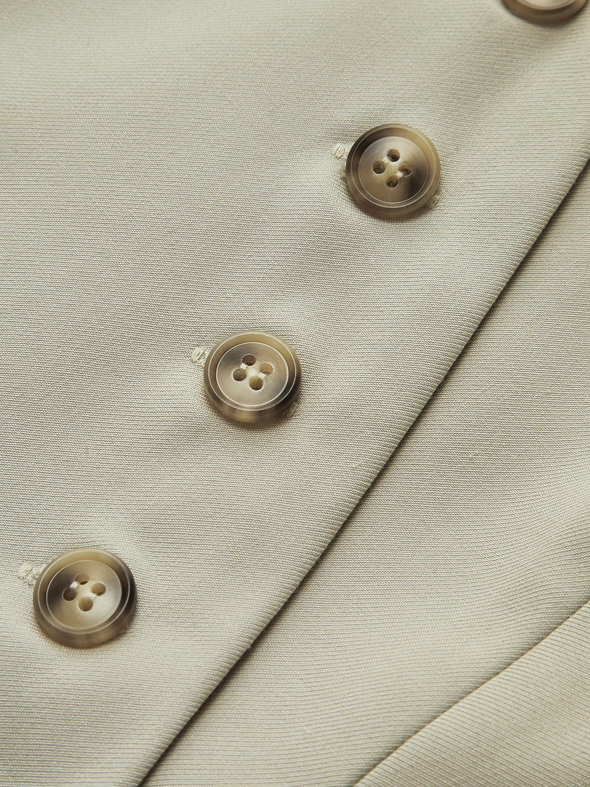 Asymmetrical Button Pockets Vest - Image 3