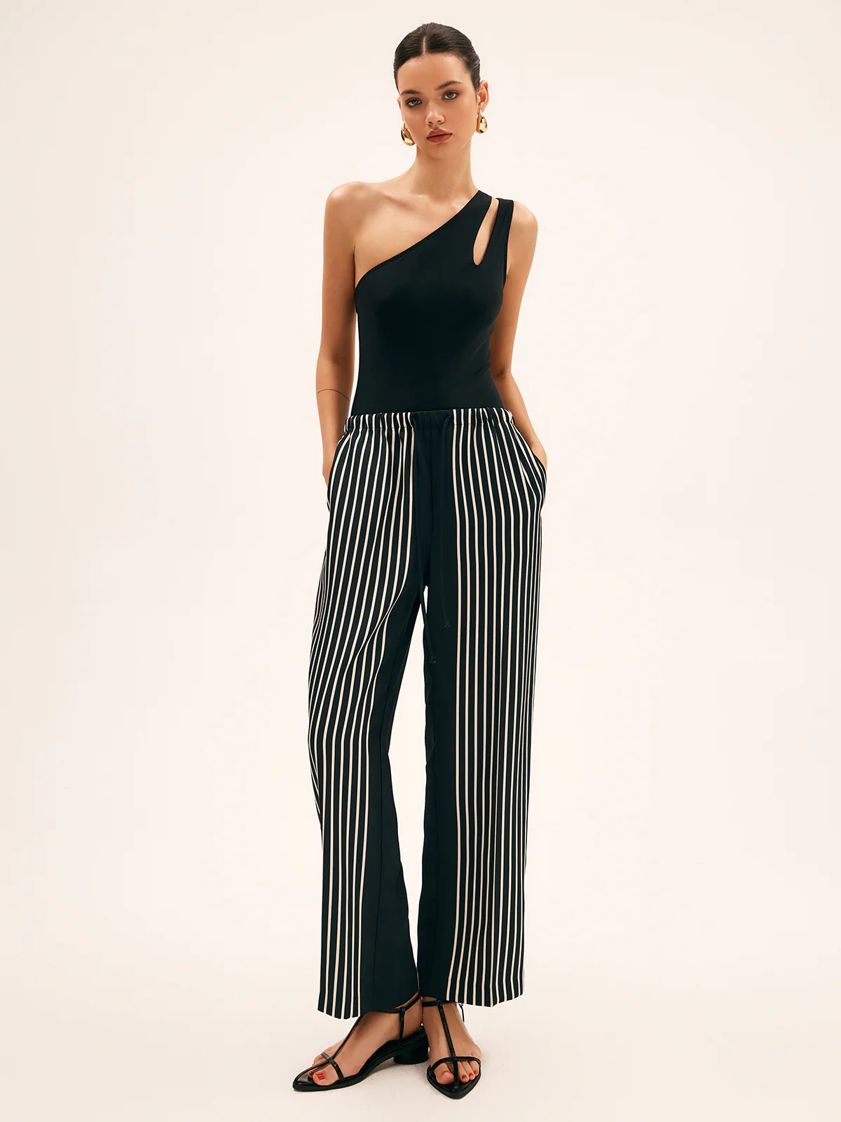 Asymmetrical Cutout One Piece Swimsuit - Image 5