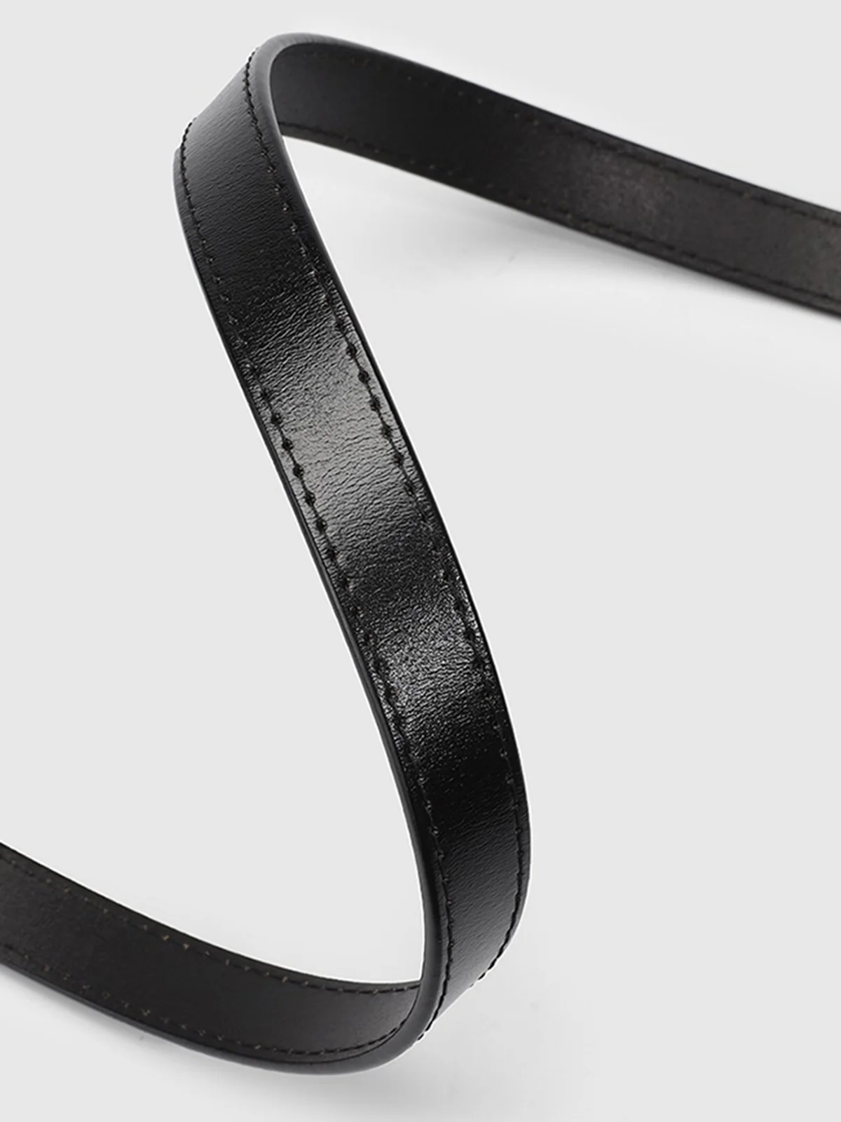 Asymmetrical Knotted Leather Belt - Image 3