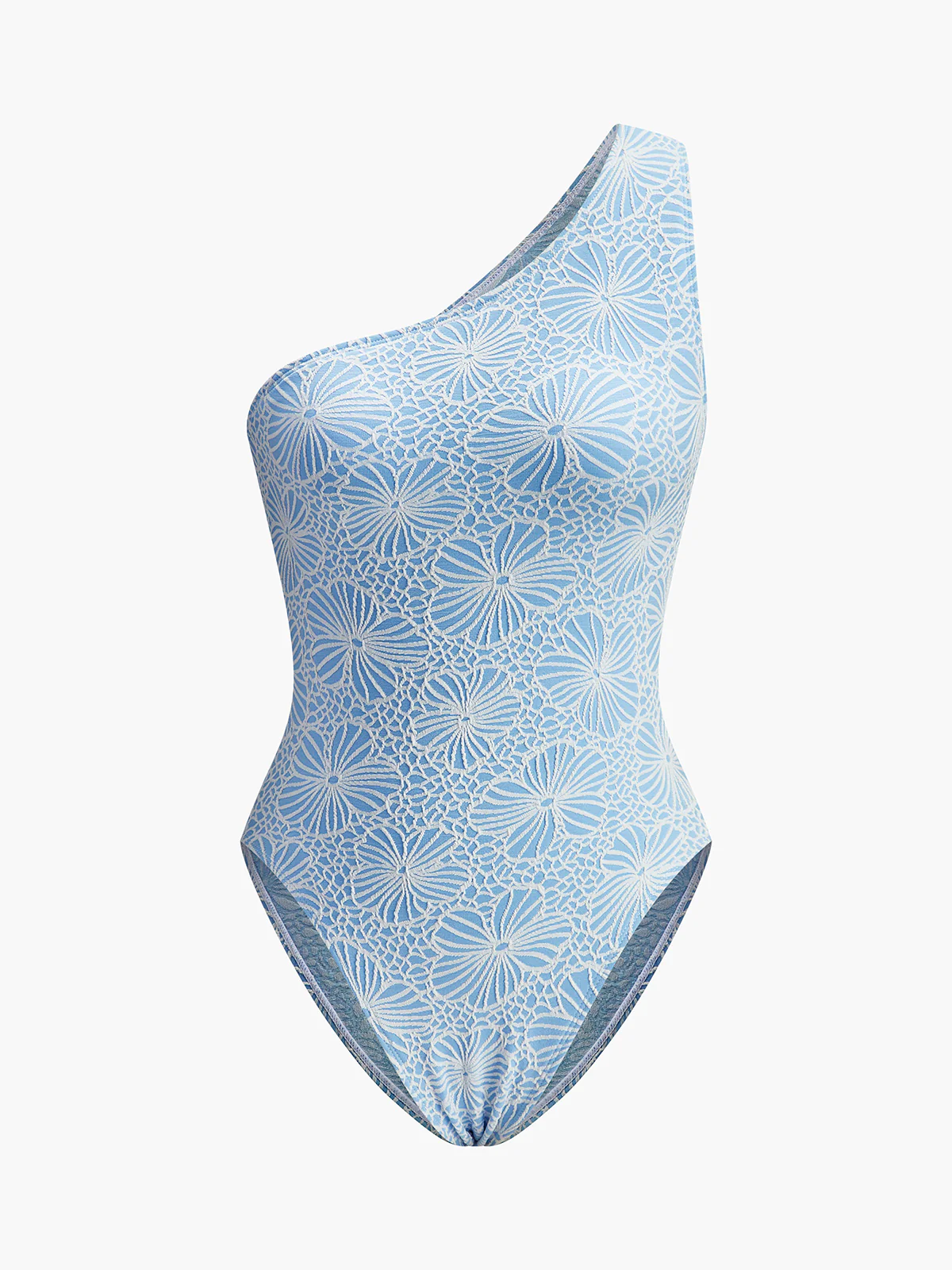 Asymmetrical Lace Cutout Back One-Piece - Image 6