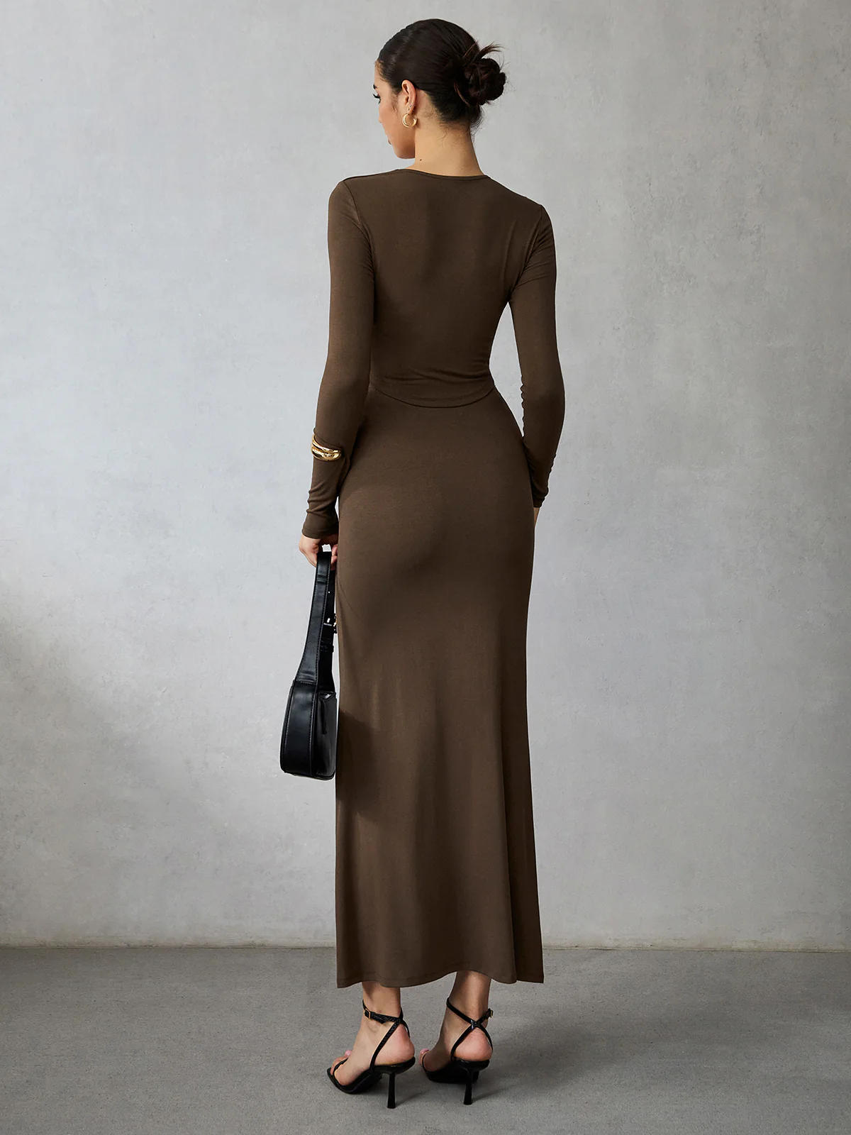 Asymmetrical Long Sleeve Skirt Set - Image 2