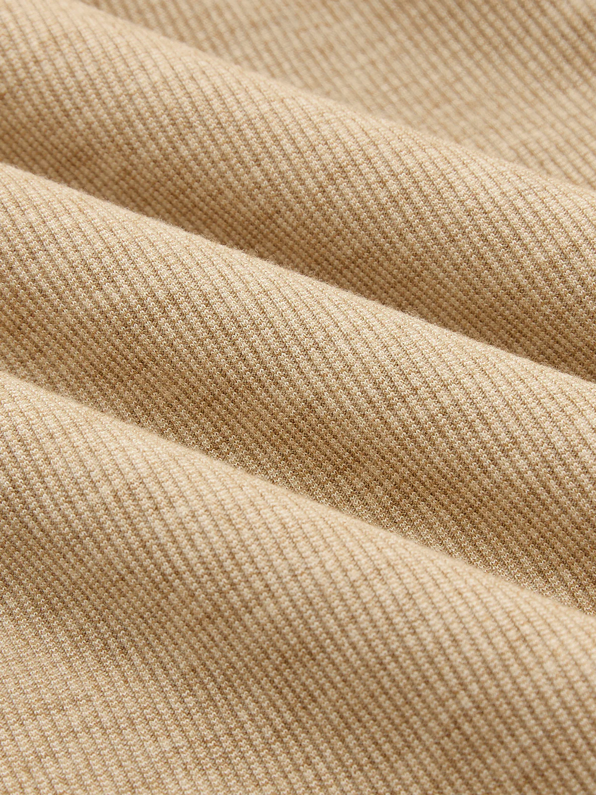 Asymmetrical Off-Shoulder Rib Knit Henley Top - Image 4