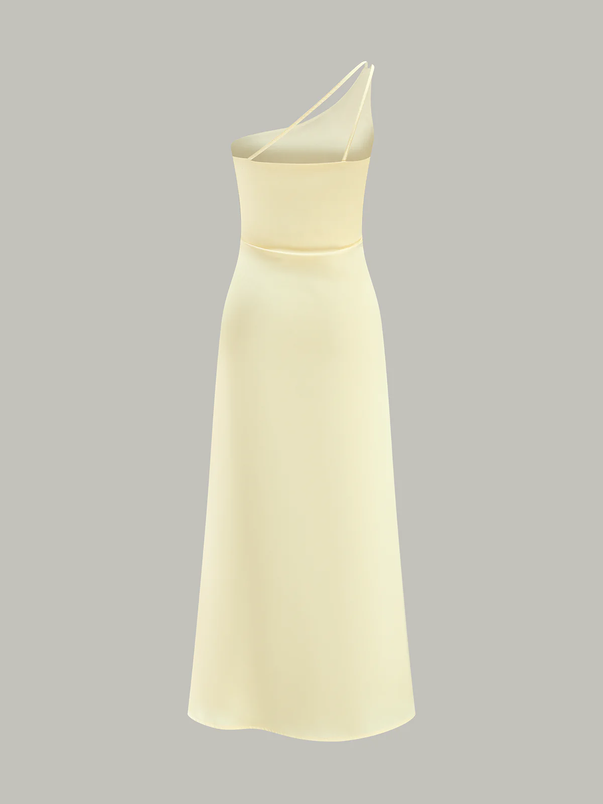 Asymmetrical One-Shoulder Midi Dress - Image 4