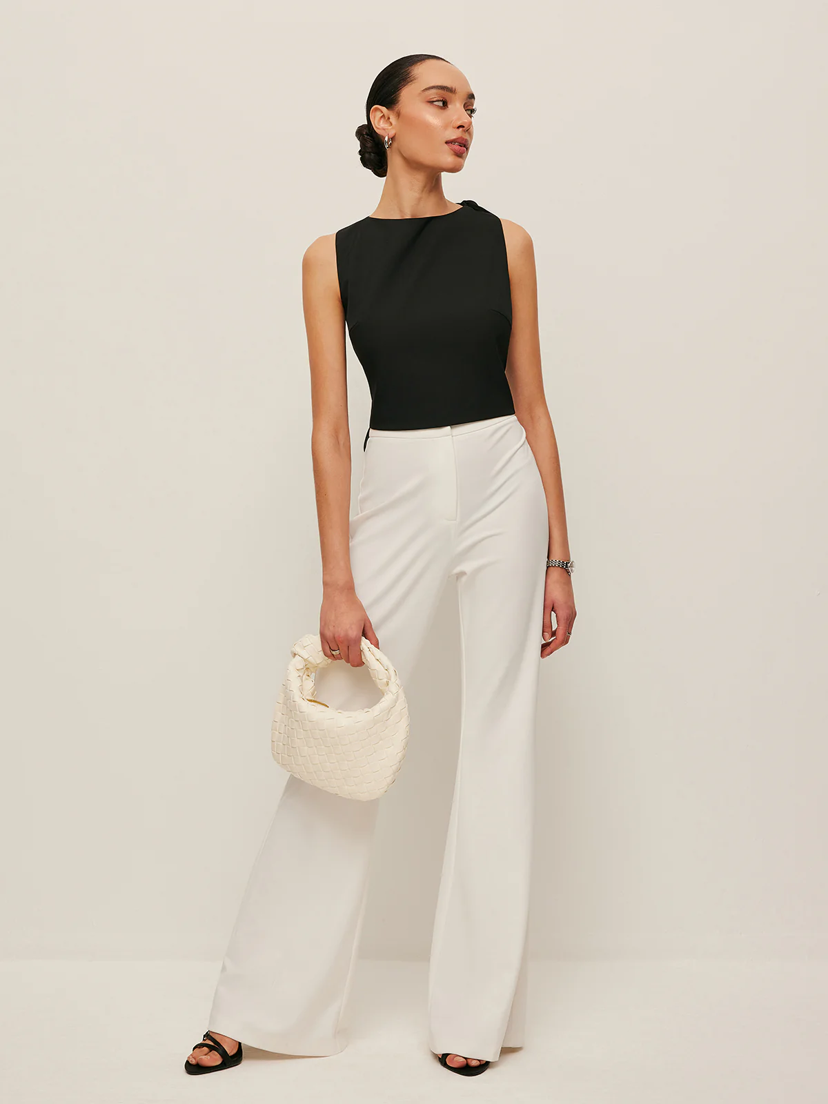 Asymmetrical Open-Back Tie Top - Image 3