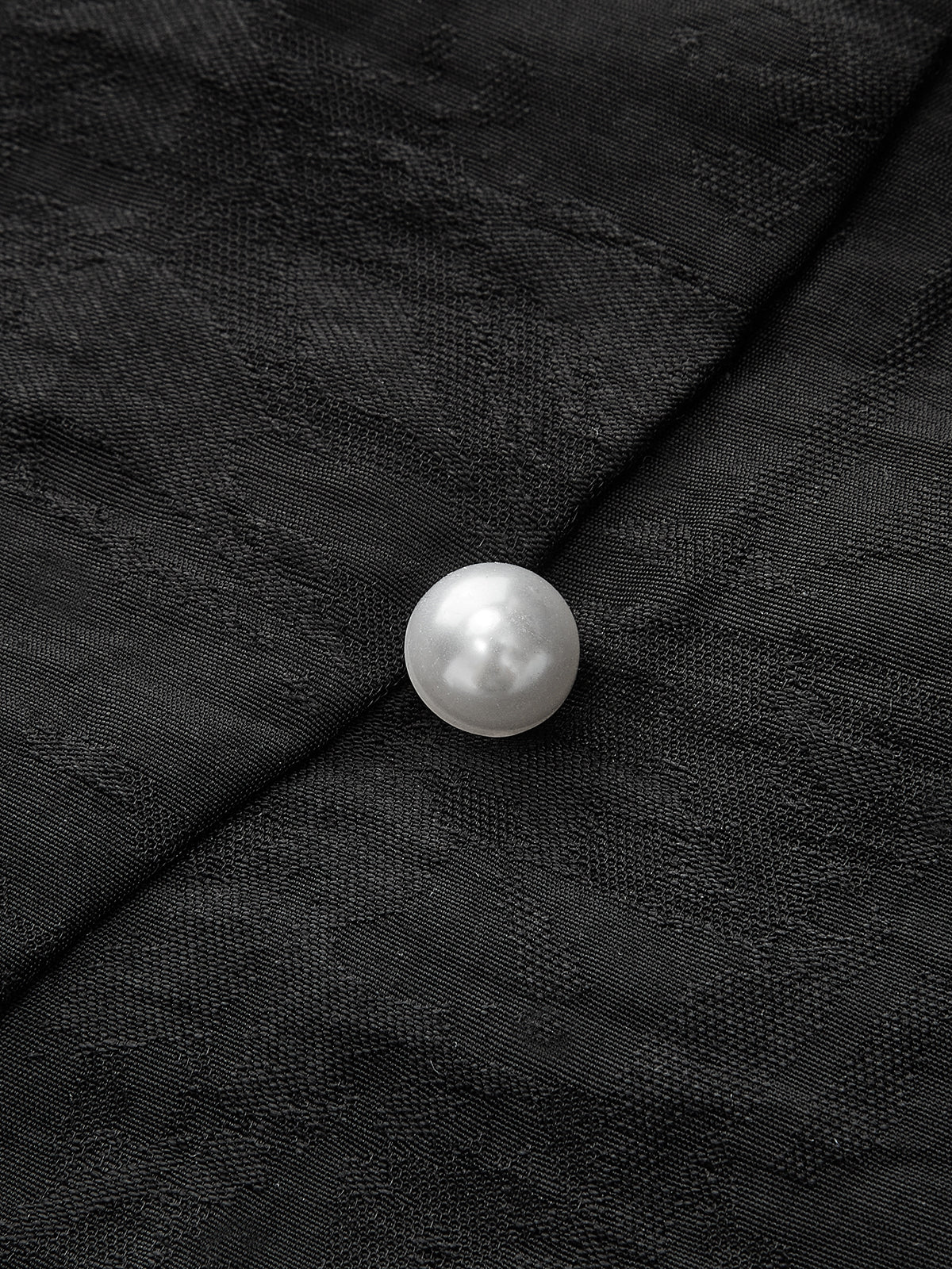 Asymmetrical Pearl Button Vest - Image 3