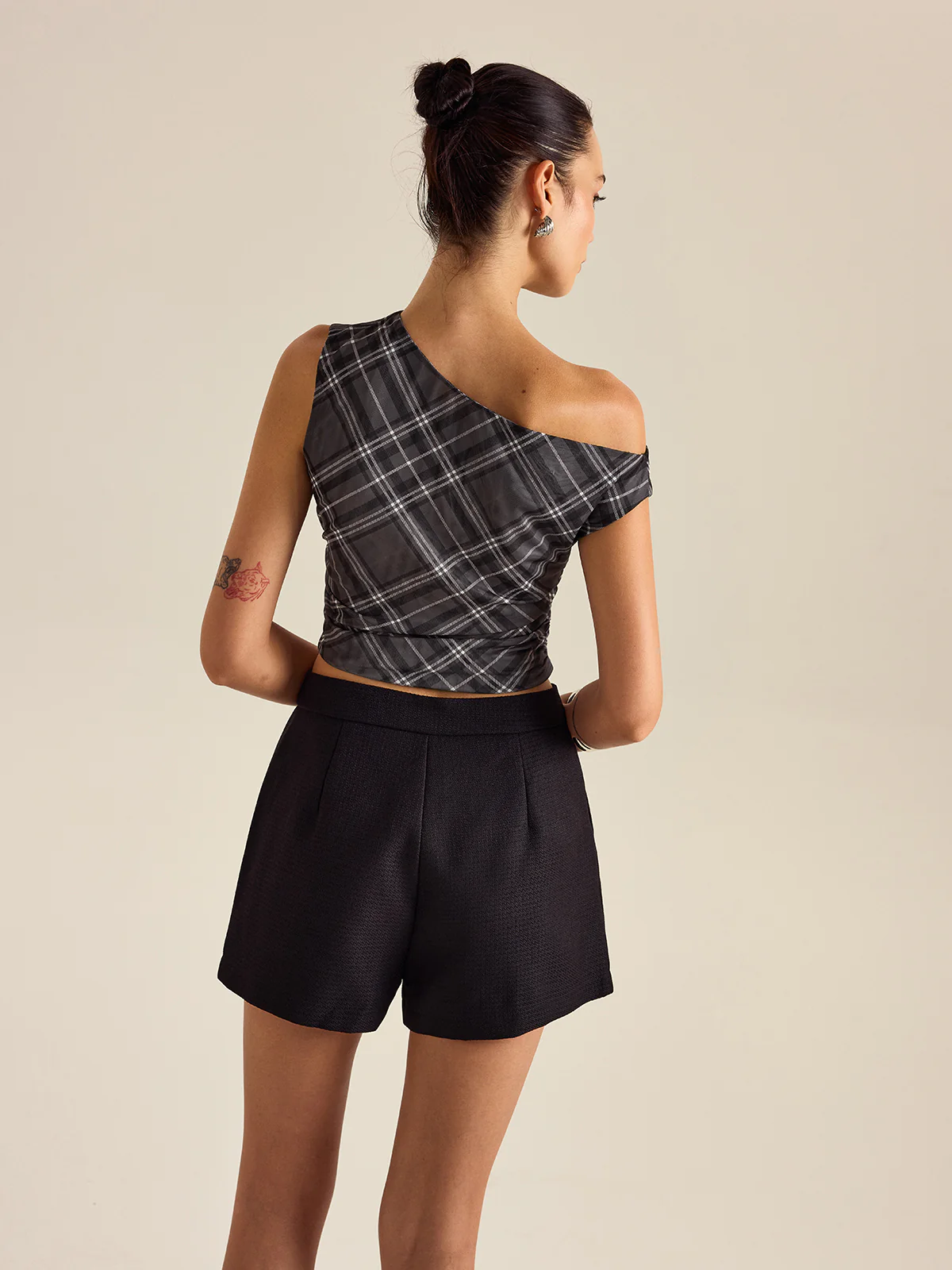 Asymmetrical Plaid Top - Image 6