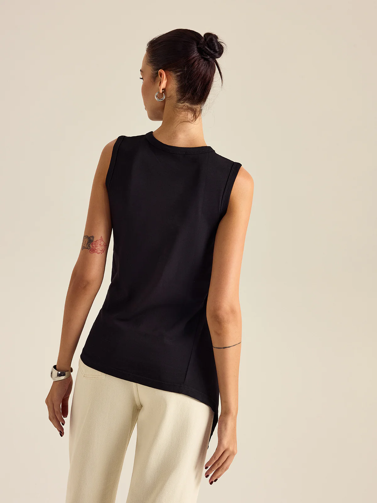 Asymmetrical Ruched Tank Top - Image 5