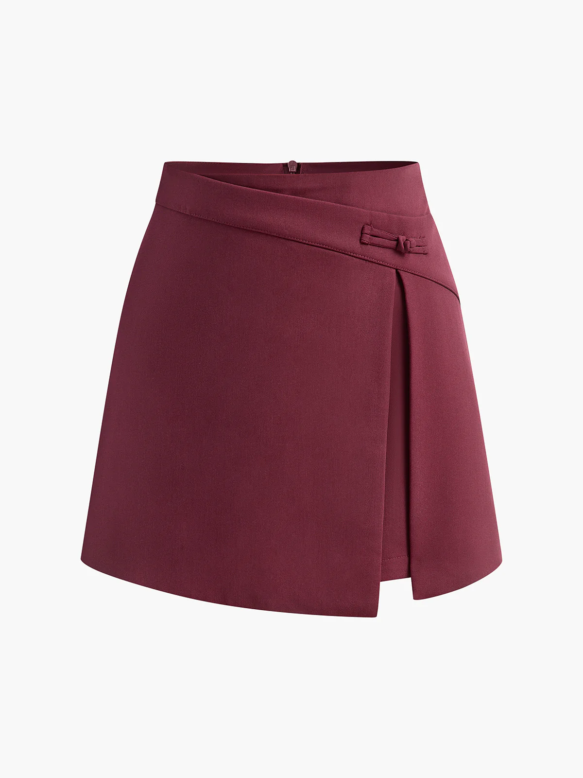 Asymmetrical Split Mini Skirt